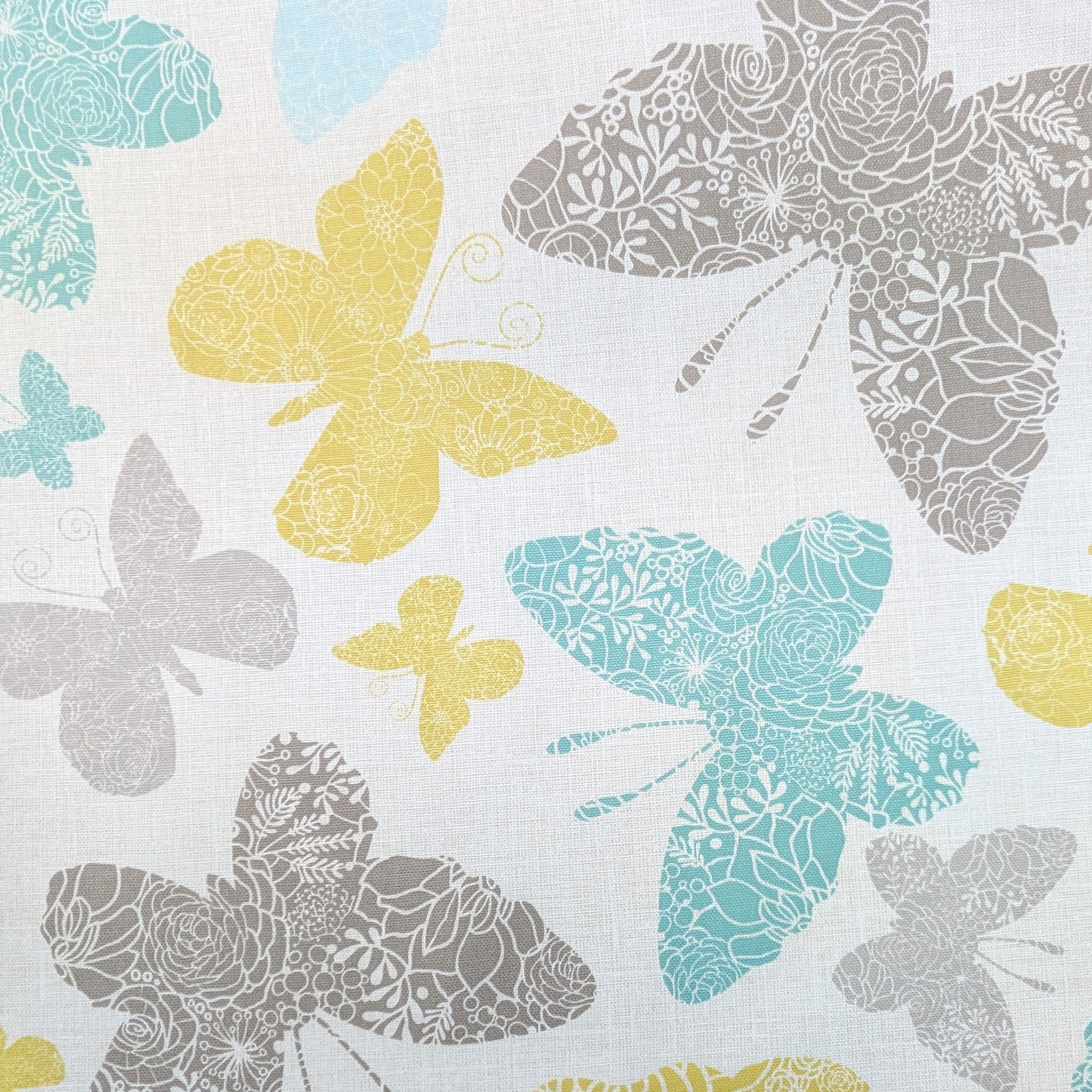 Cotton Panama Hat with Butterfly Pattern Image