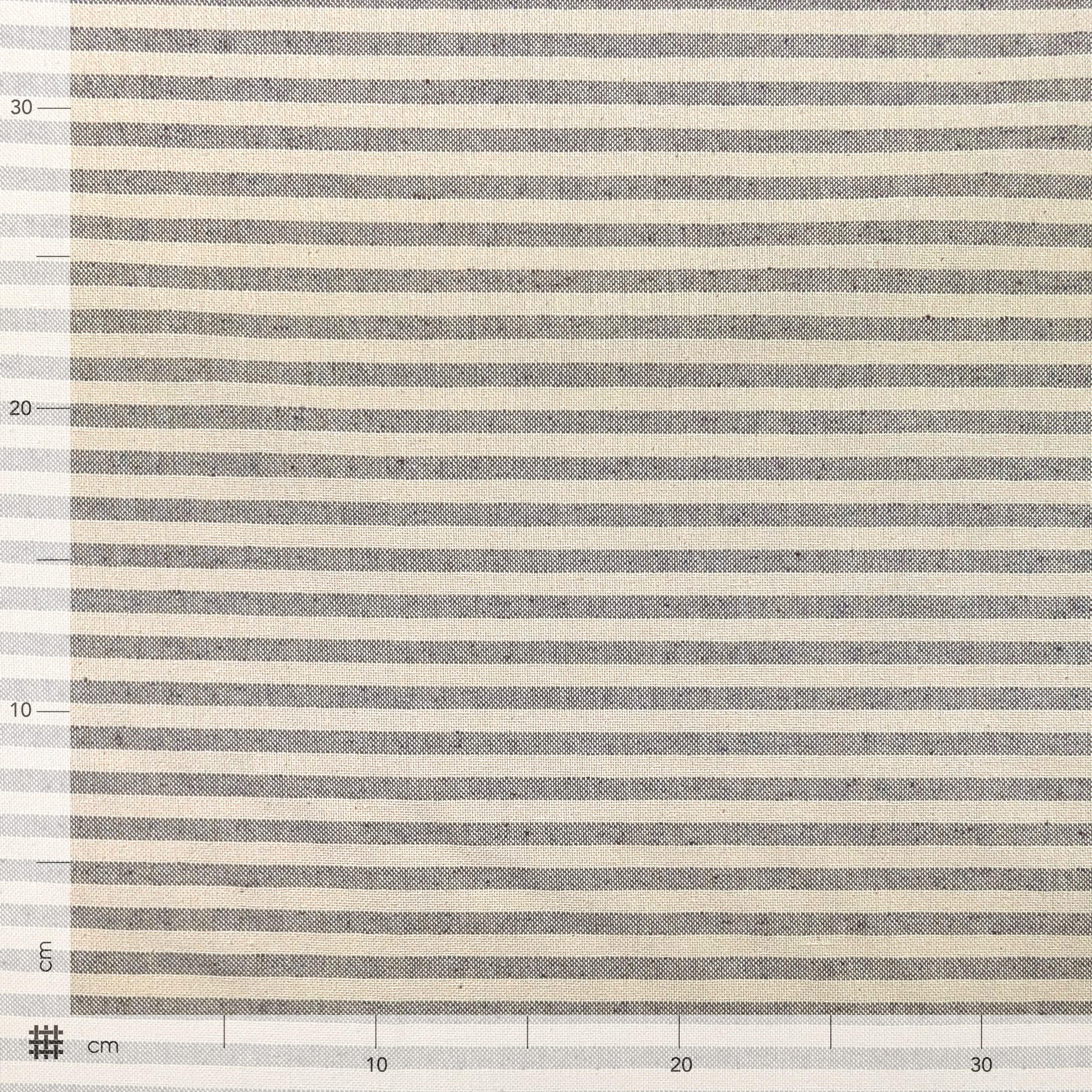 Panama Horizontal Stripes Grey and Cream Image
