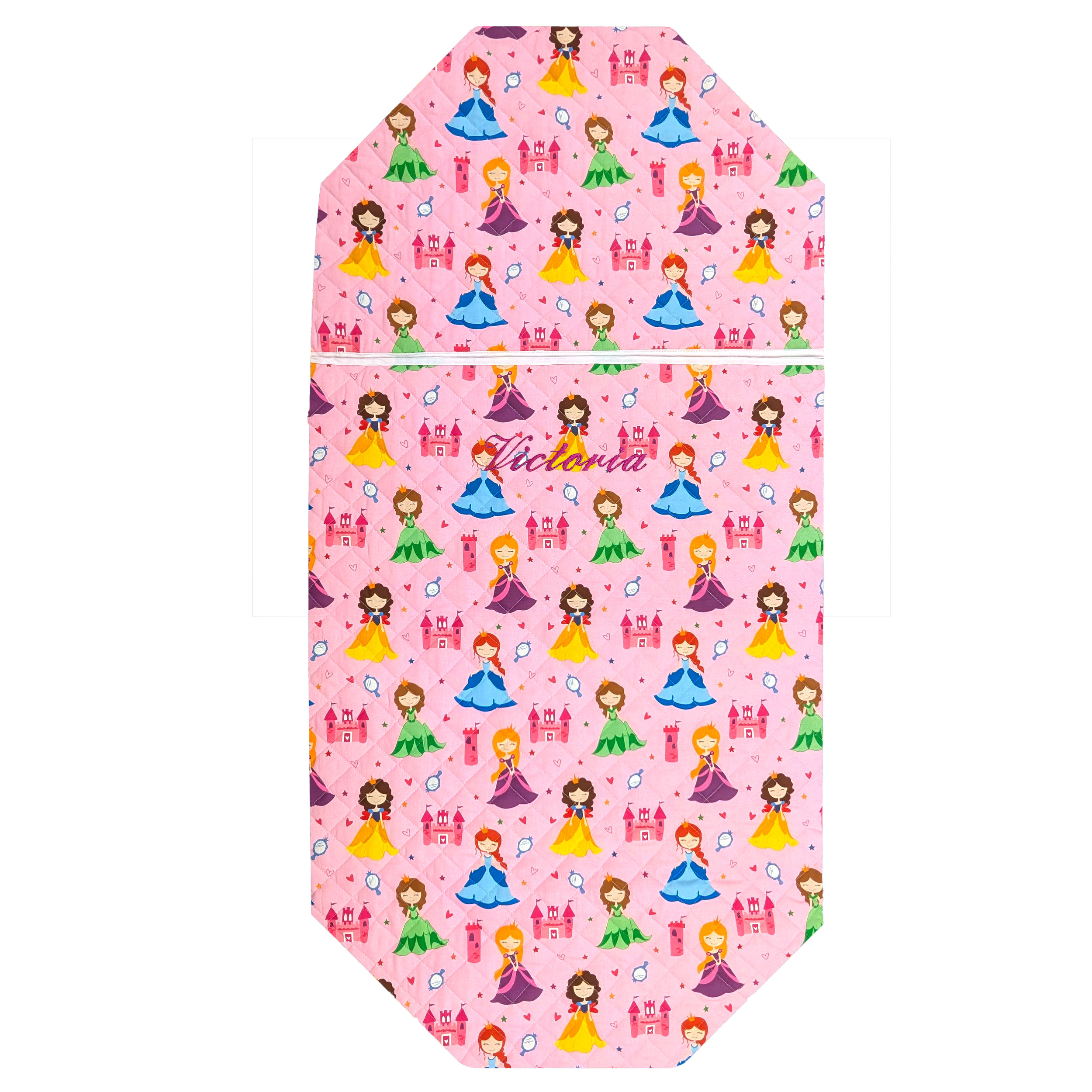 Shaped Sleeping Bag for Brandy Princesses Pink Background Image