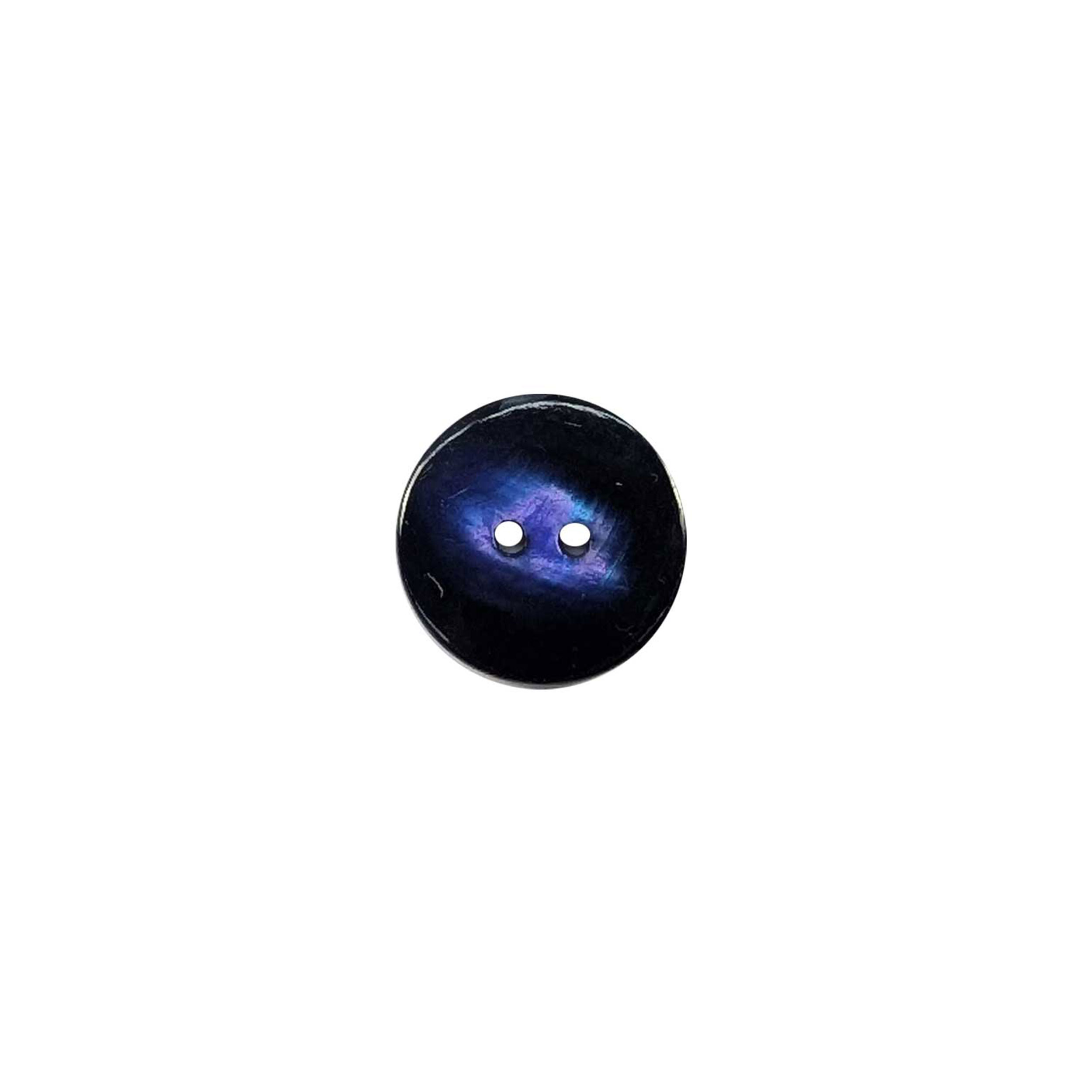 Mother-of-pearl button 2 holes Blue Lin 32 Image