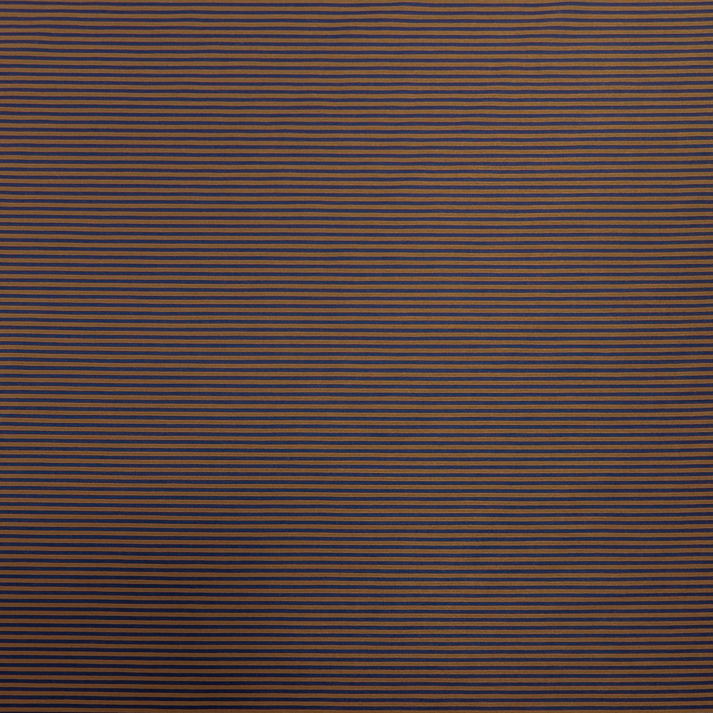 Blue and Biscuit-Coloured Horizontal Stripes, Cotton Blend Image