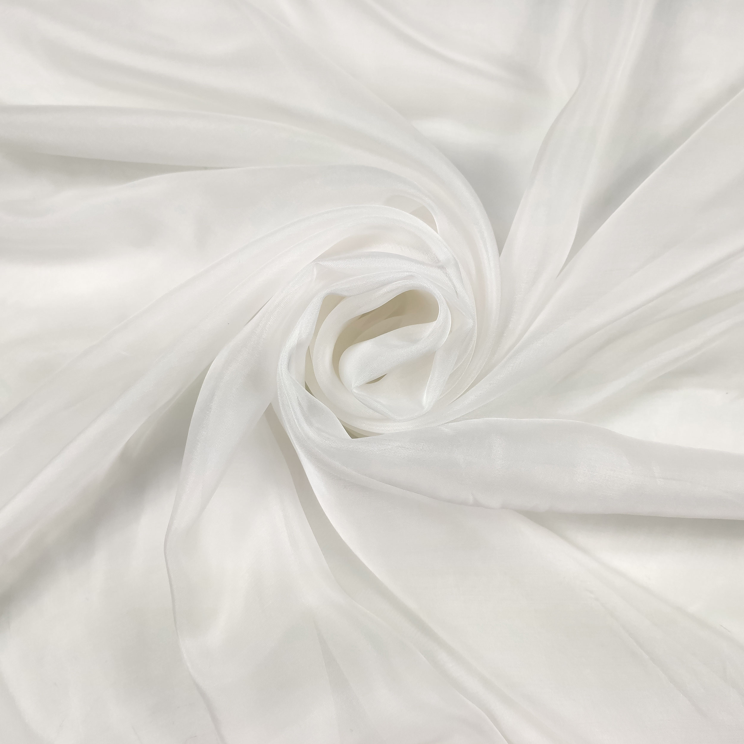Chiffon de soie pure Ivoire