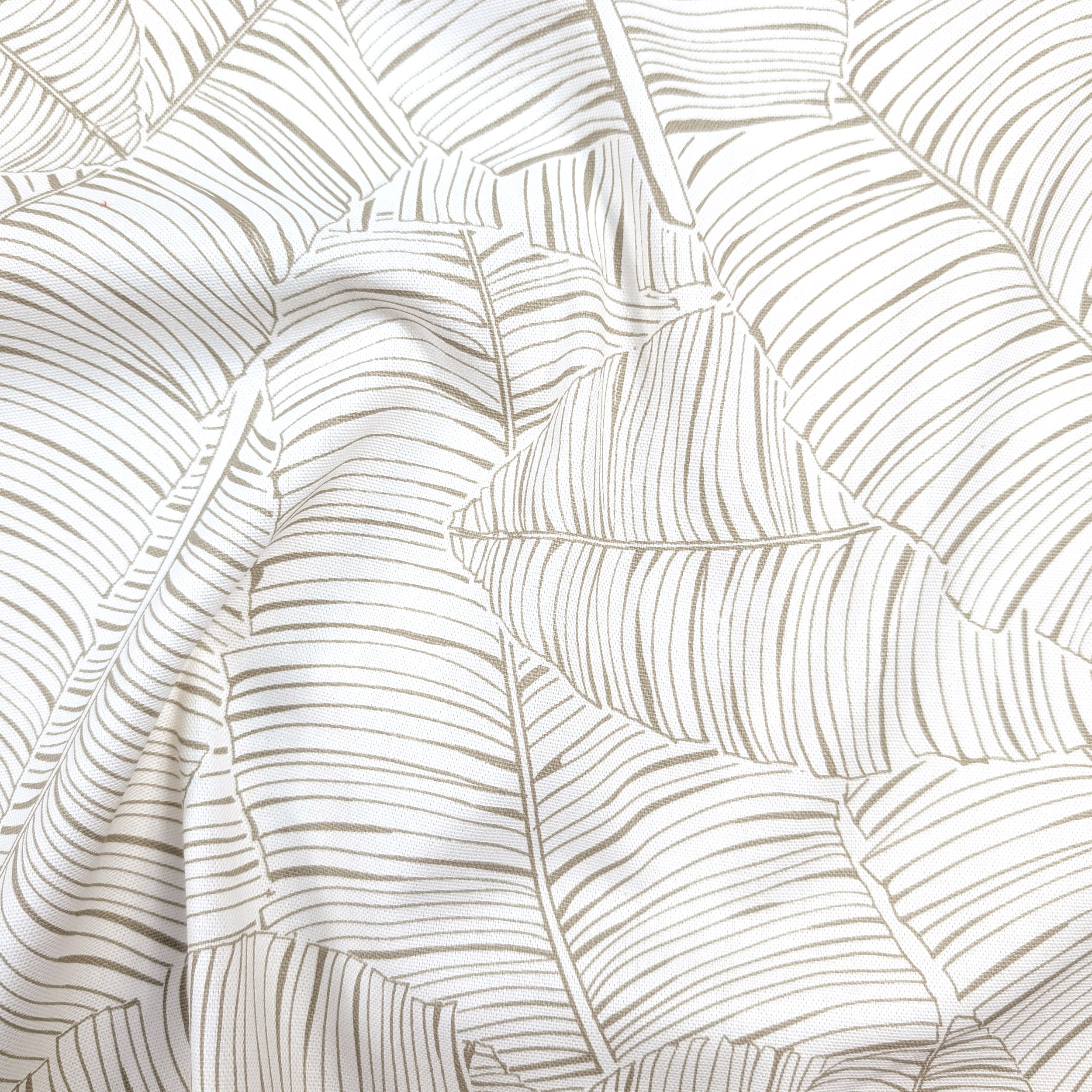 Panama Printed Banana Leaves Beige Image