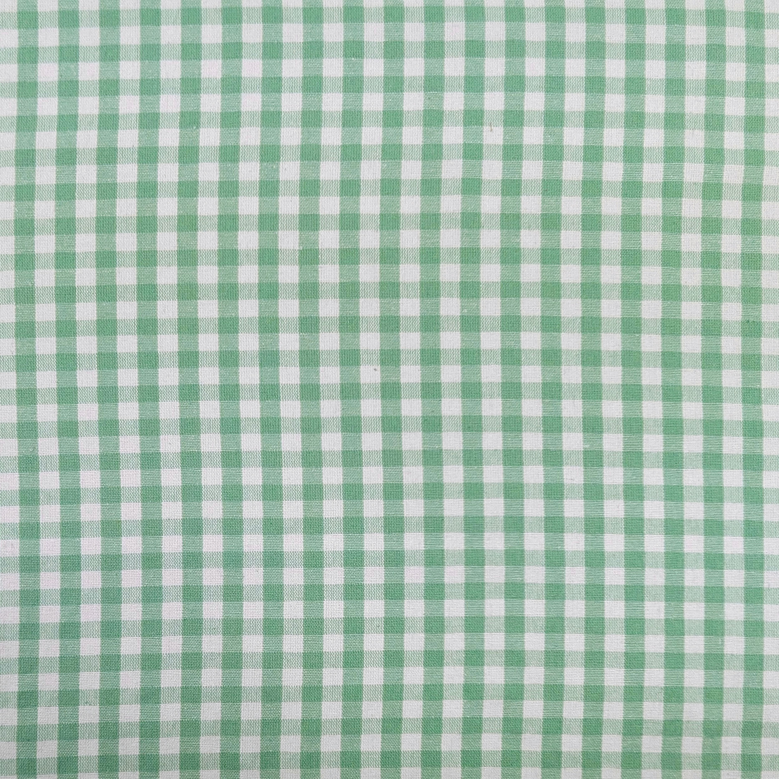 Washed Cotton Yarn Dyed Check Mint Image