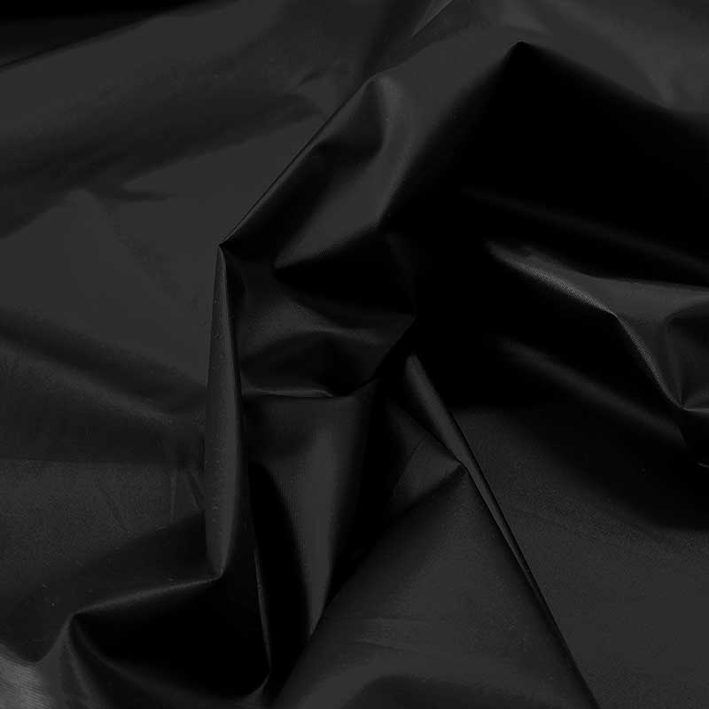 Tissu PVC noir mat de couleur unie