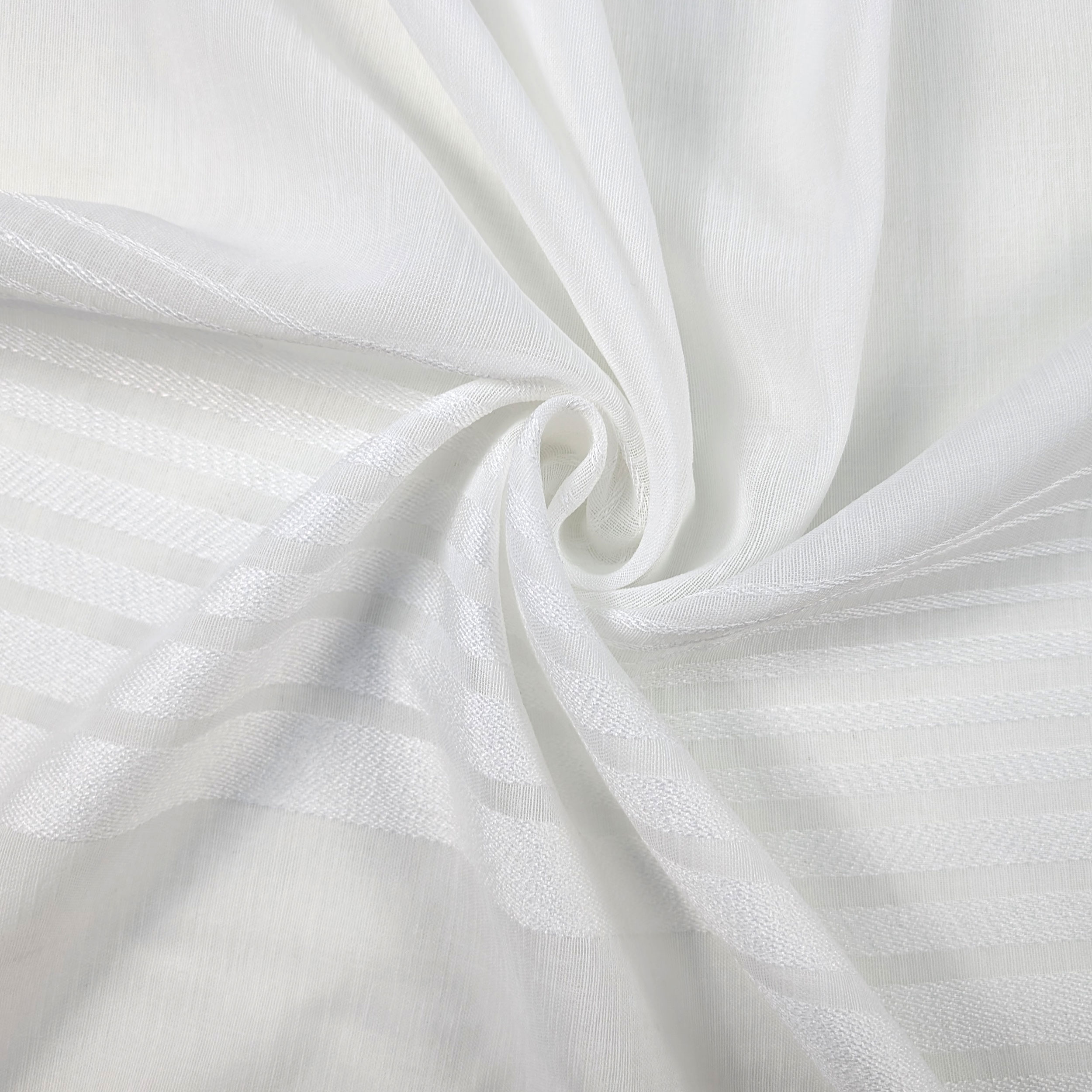 Striped Curtain Fabric Degrade White Image
