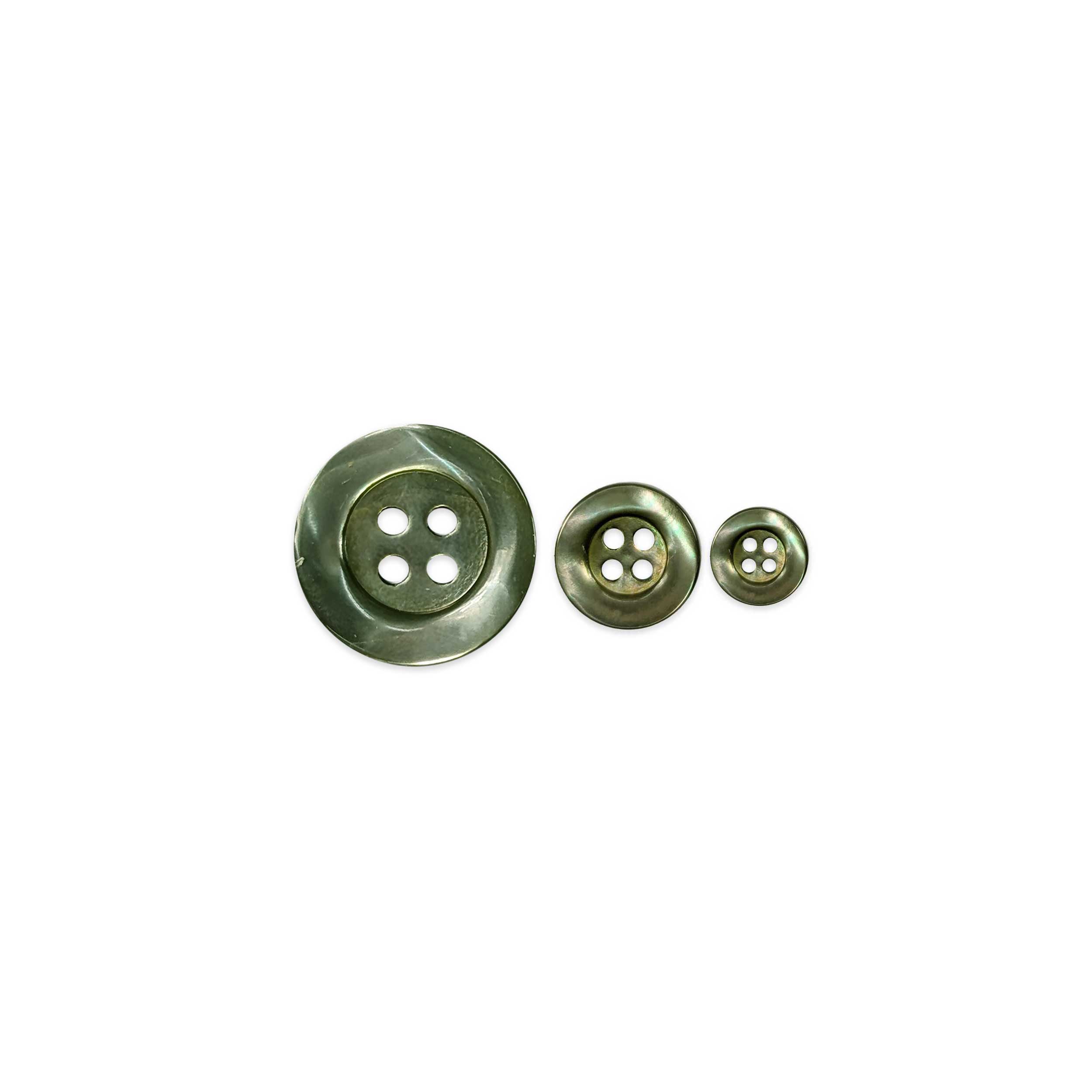 Mother-of-pearl button 4 holes Military Image