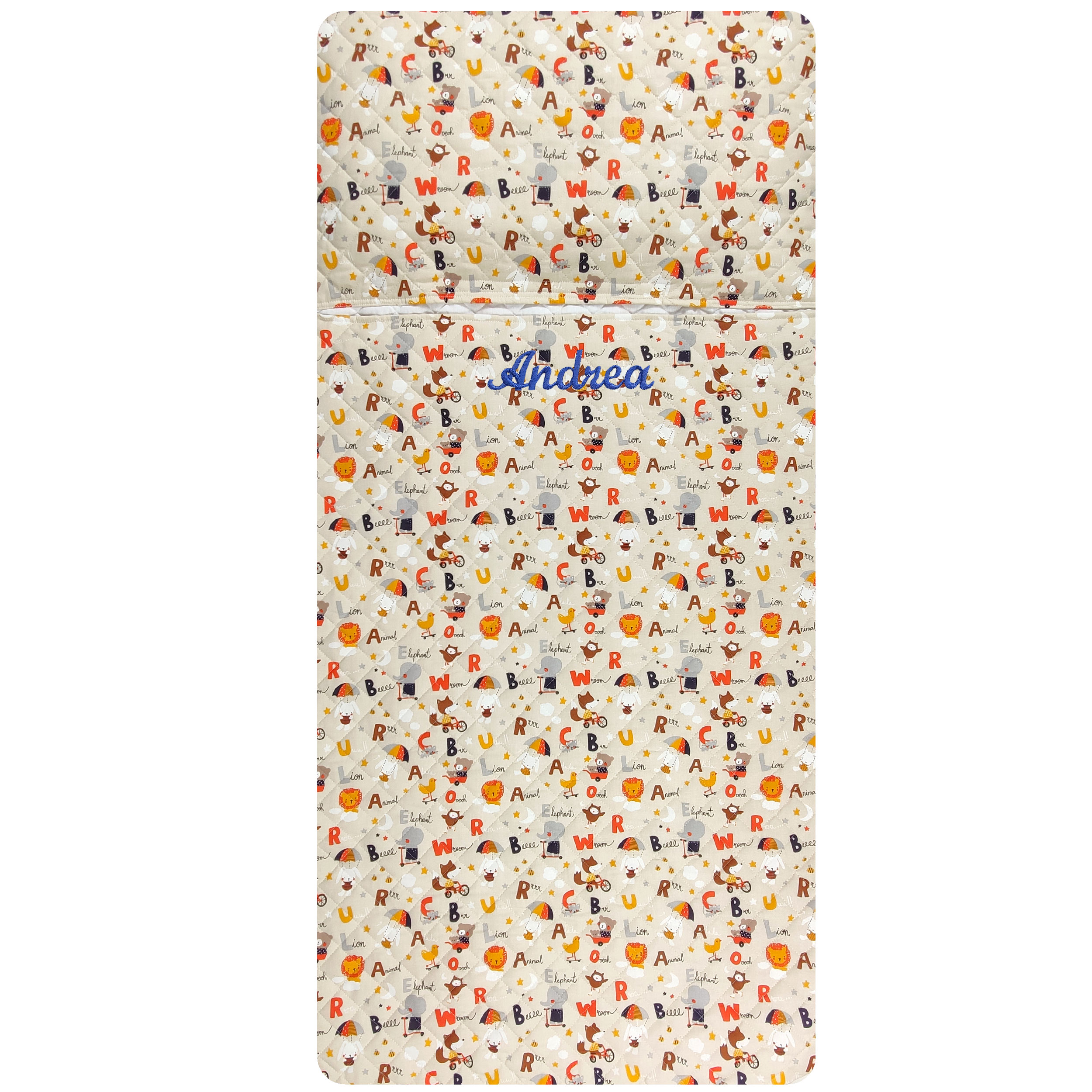 Sac de couchage Animaux et lettres