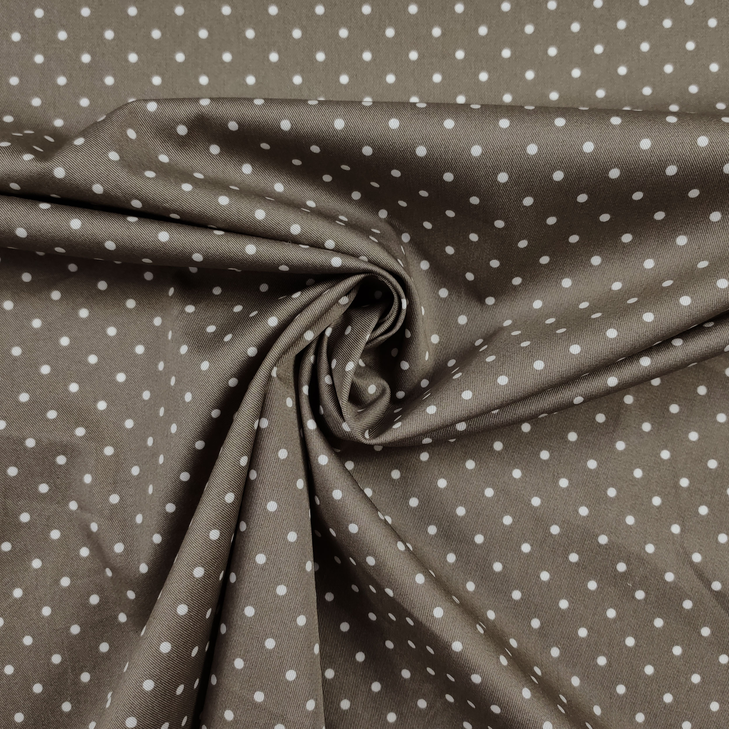 Satin de coton Mini Polka Dot