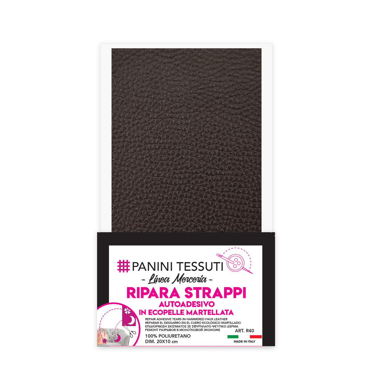 ripara-strappi-autoadesivi-ecopelle-testa-di-moro-martellata 4