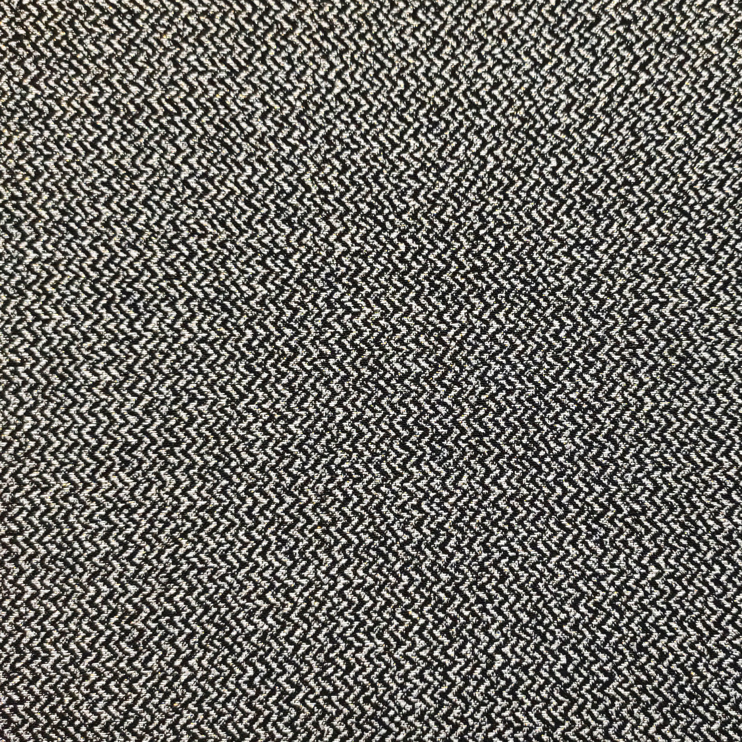 Mélange de coton Zig Zag rayures Lurex