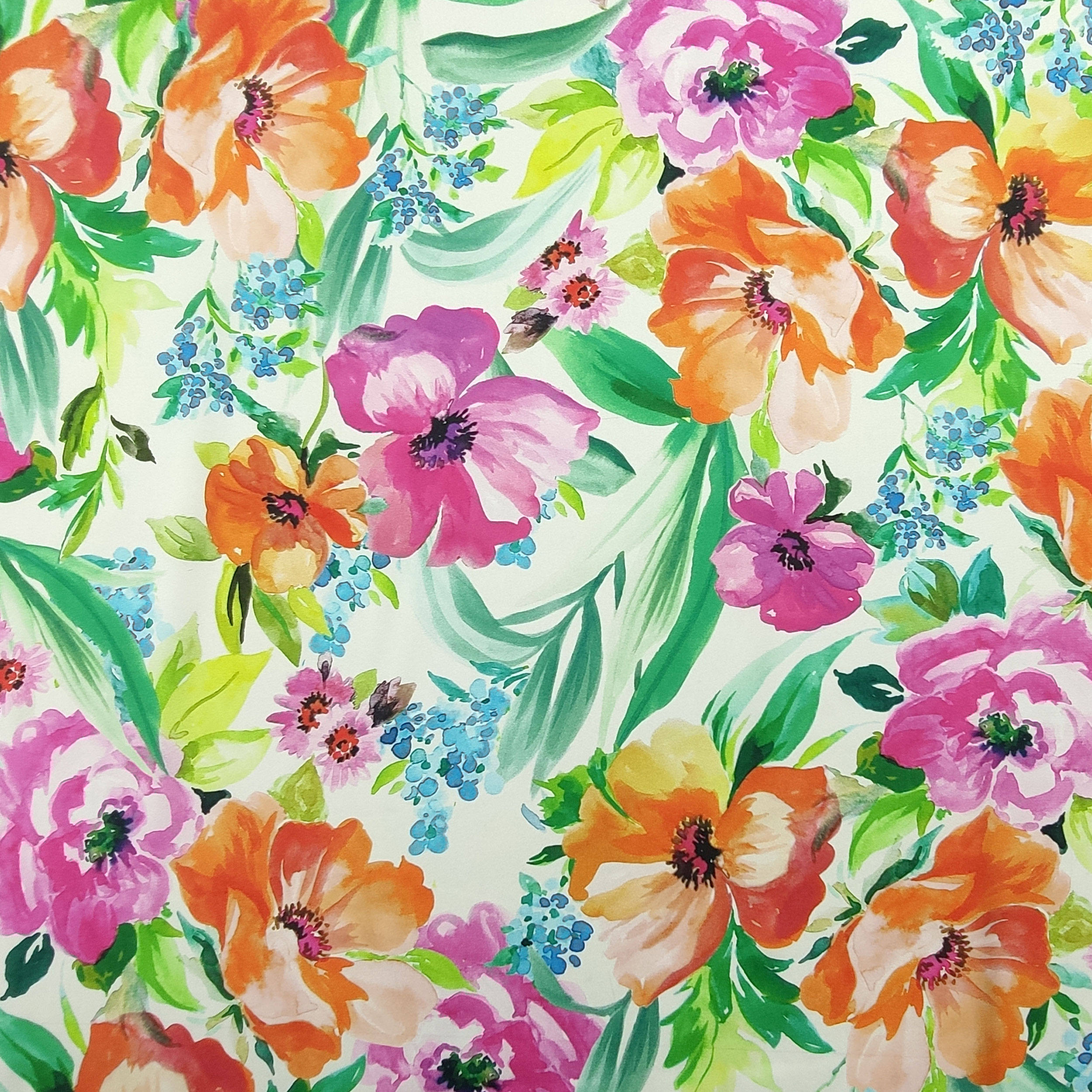 Satin Fashion Coloured Flowers