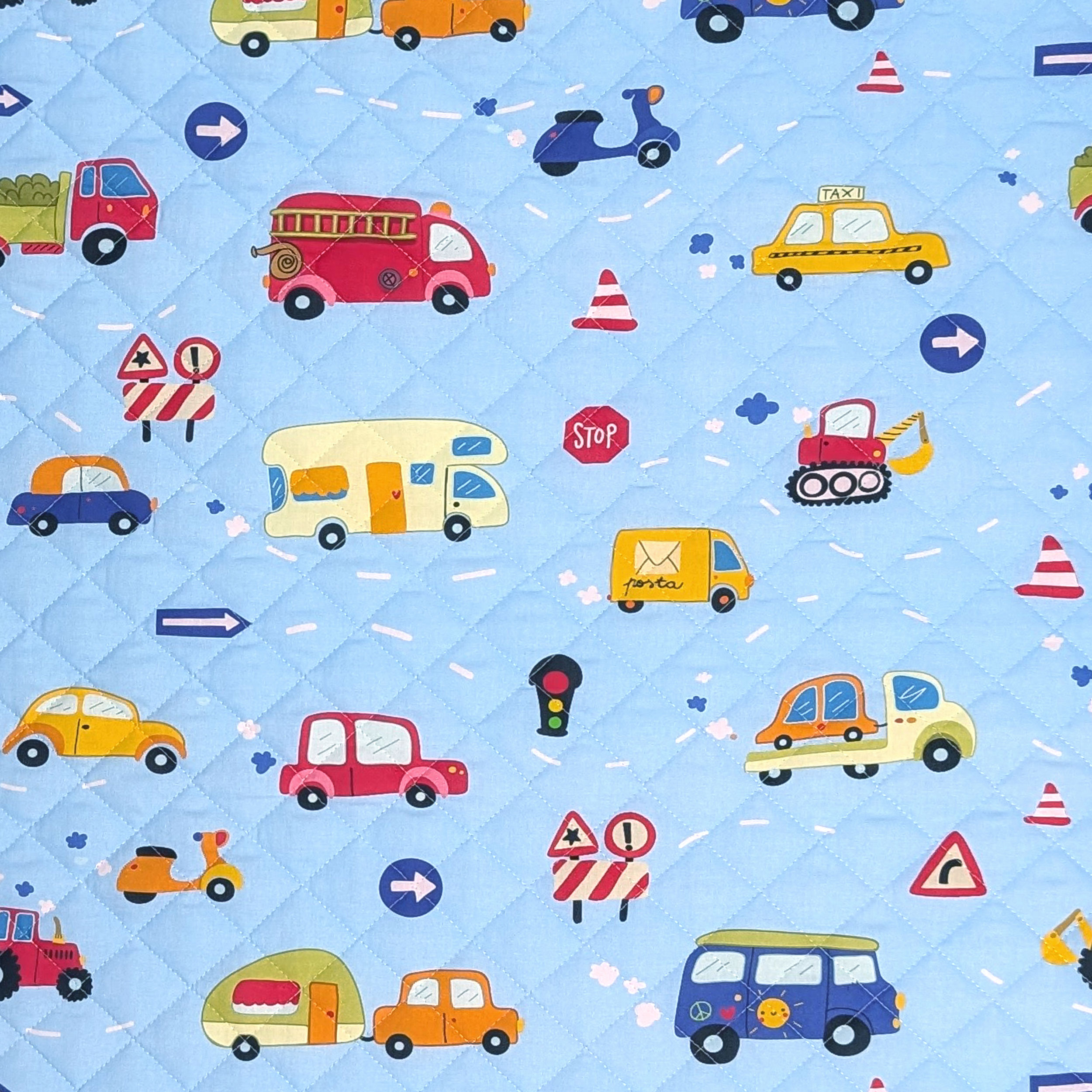 Blue Background Car Blanket Image