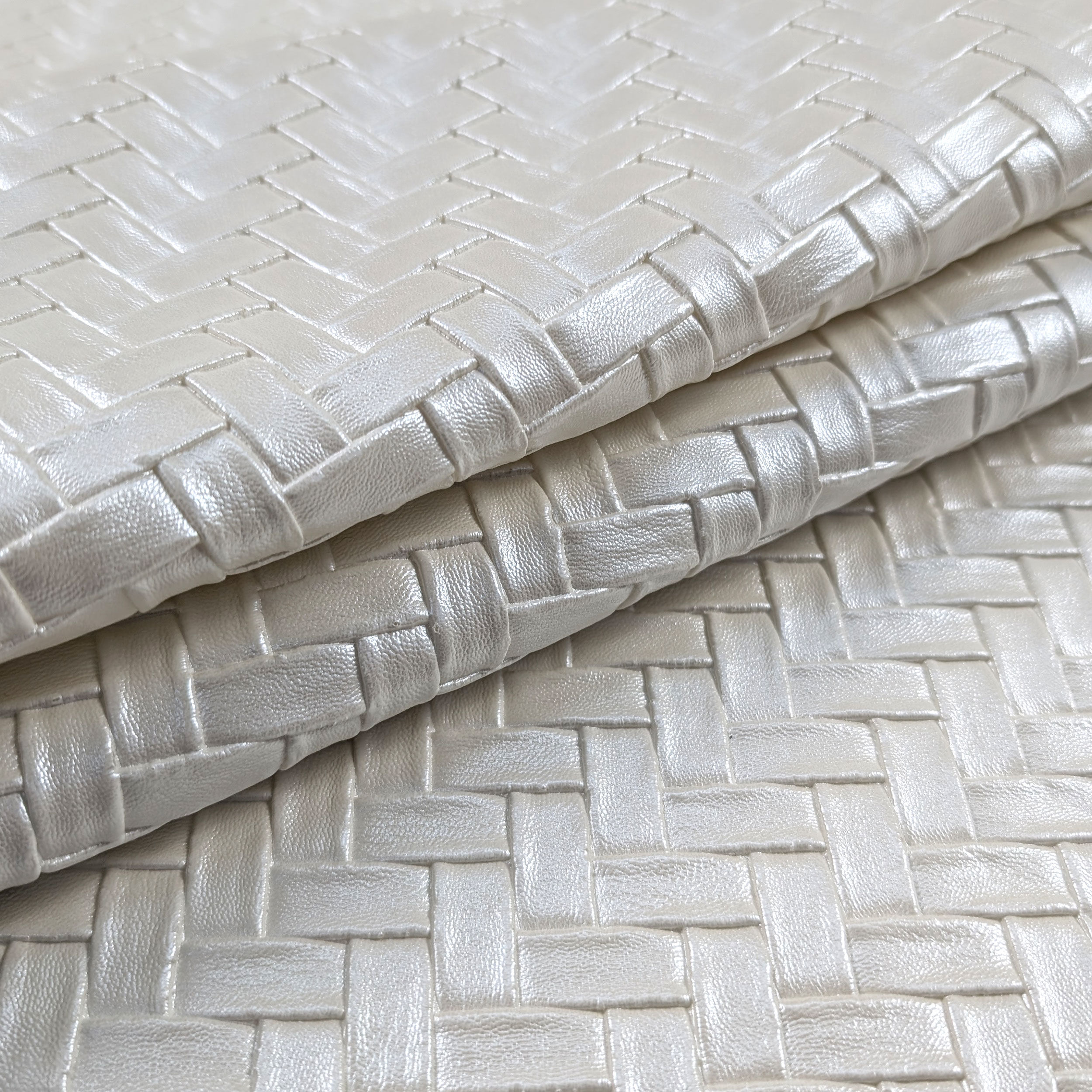 Upholstery Woven Faux Leather - Black Image