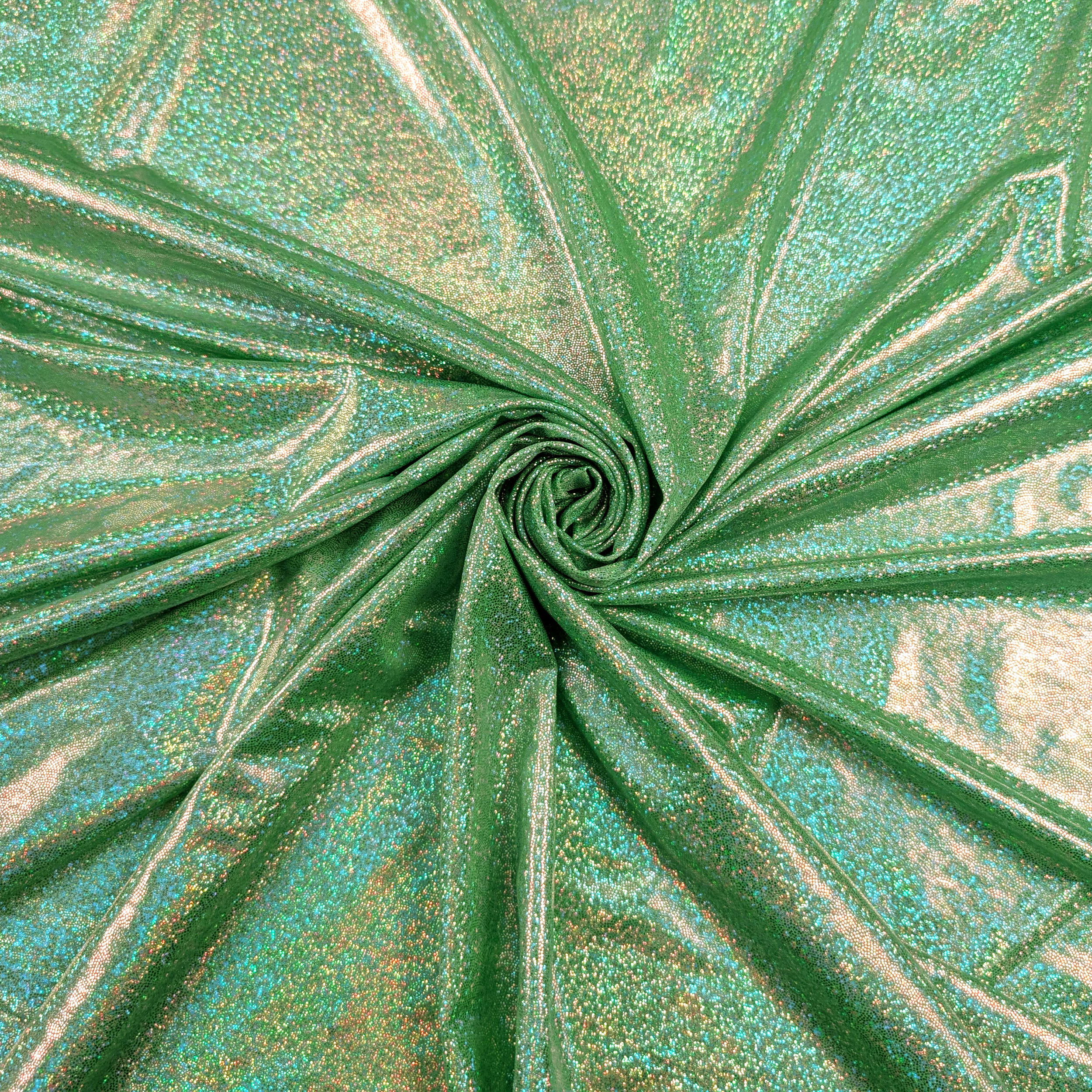 Green Glitter Lurex Lycra Image