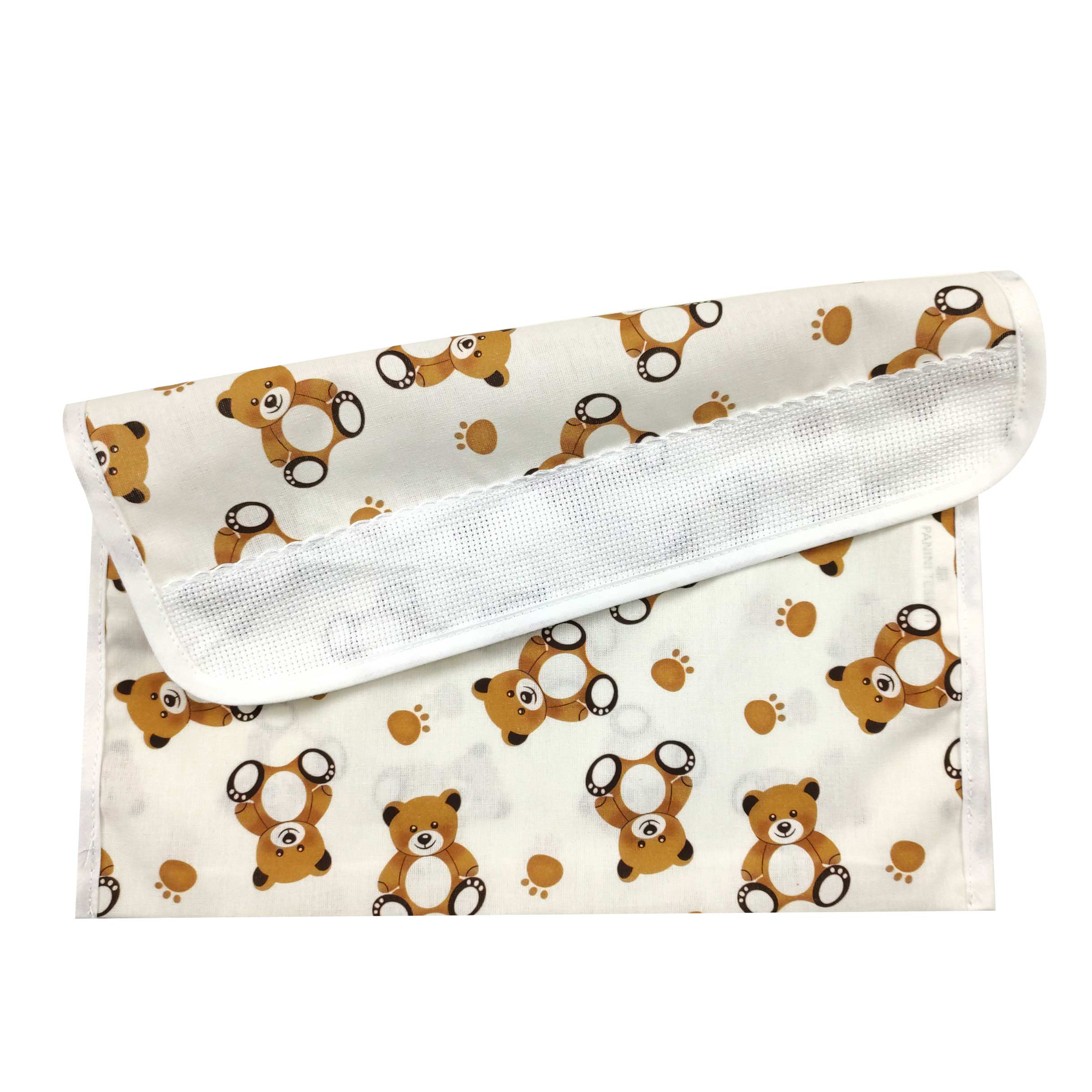 Porte-bavoir Oursons Fond blanc