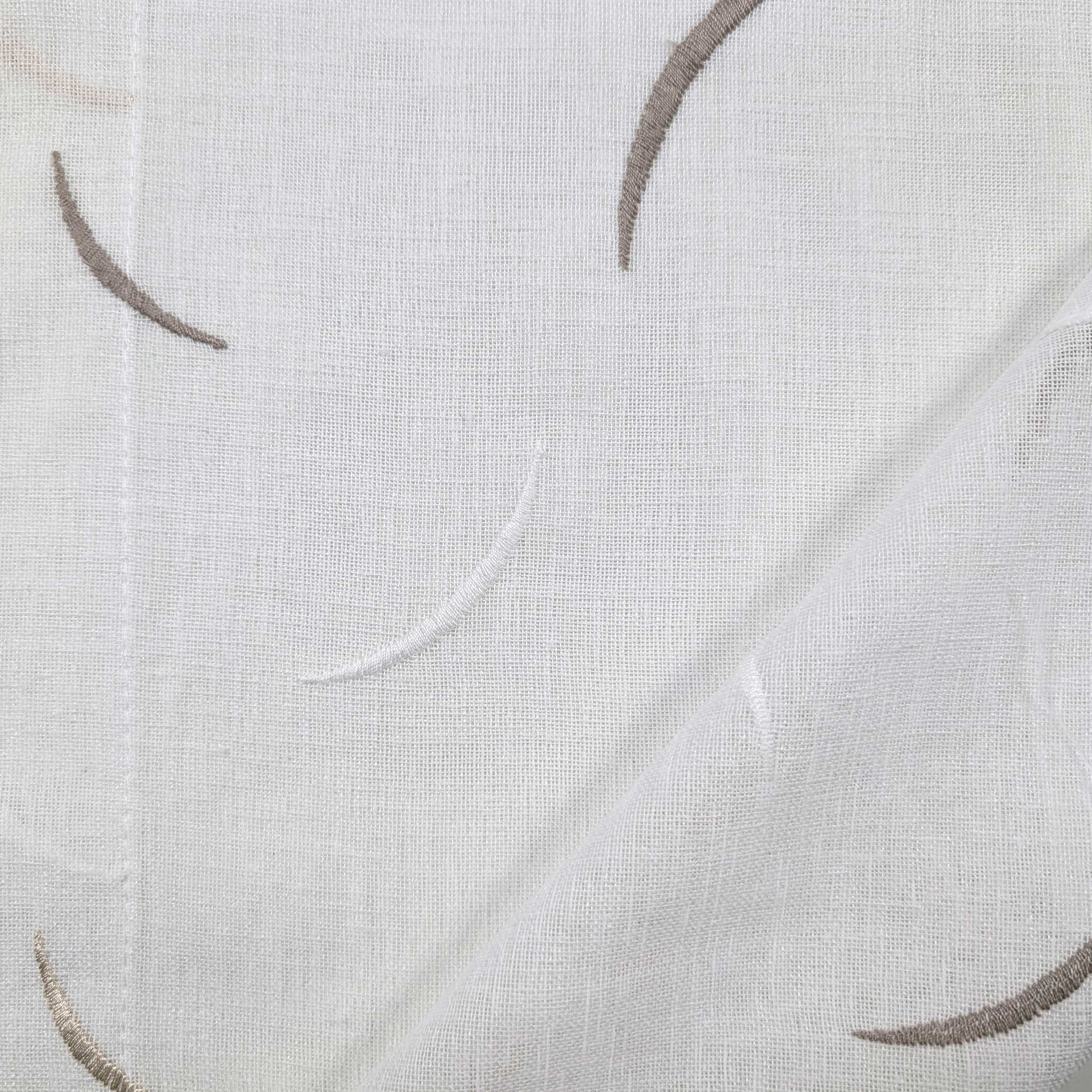 Curtain Fabric Embroidered Turtledove Image