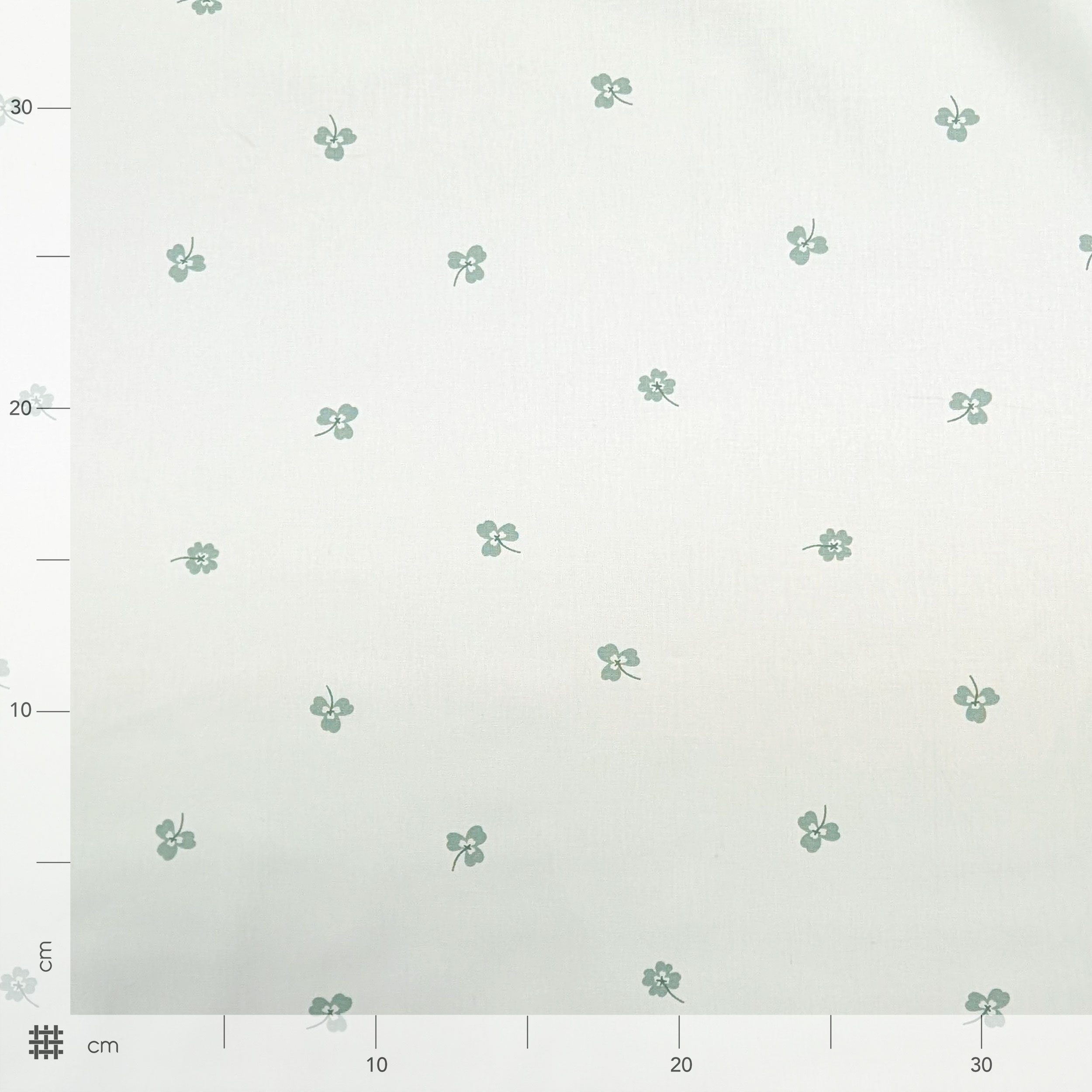 Poplin Cotton Clover Pattern