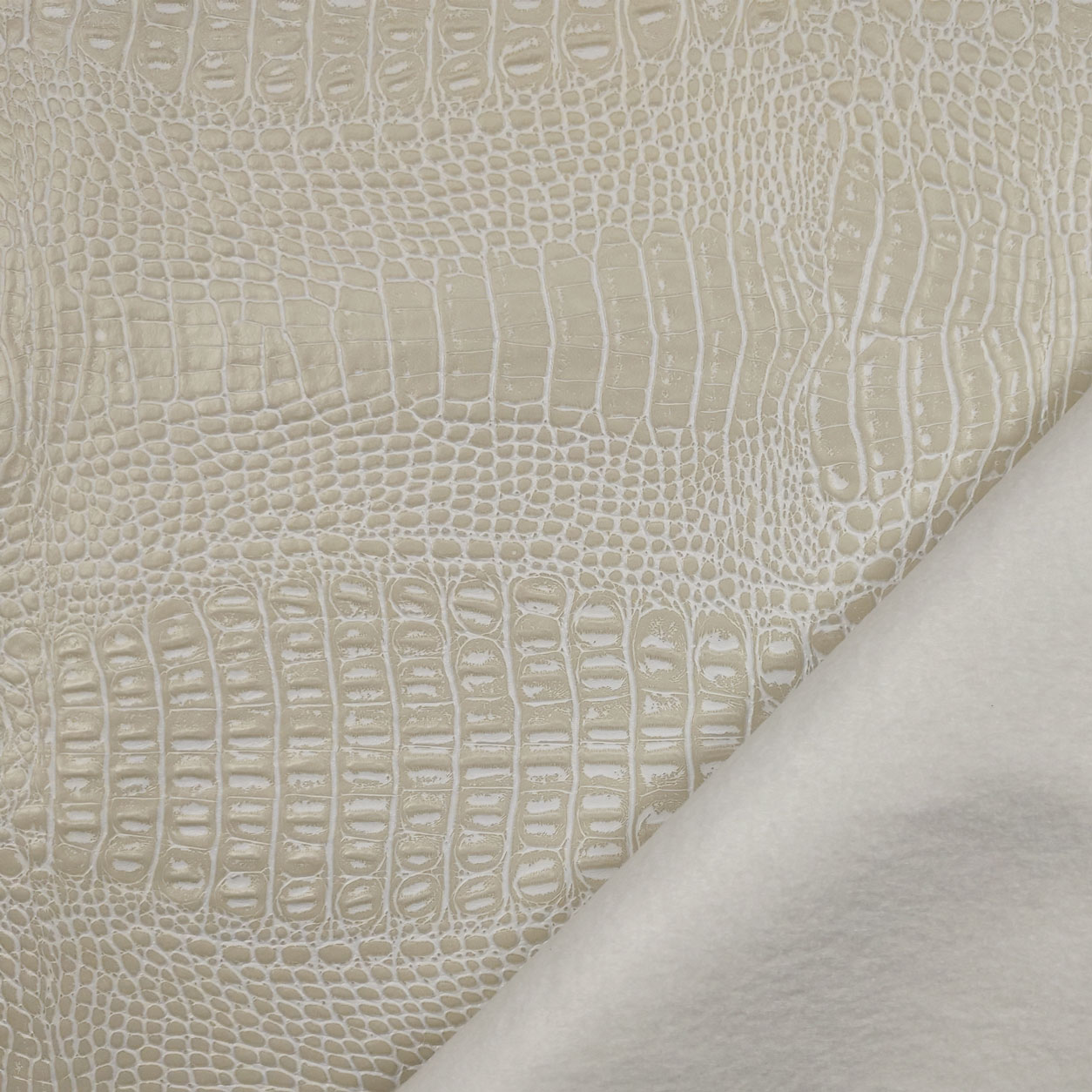 Crocodile Faux Leather Fabric Image