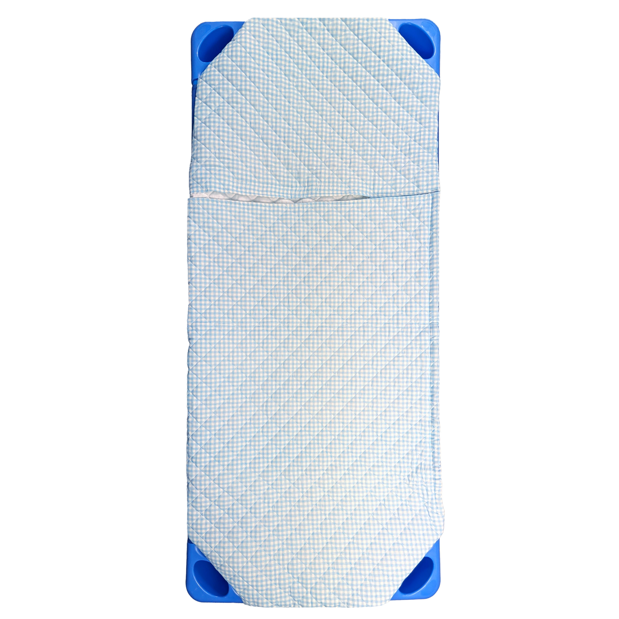 Saco de dormir con forma de cuadrados Brandine Azul claro Image