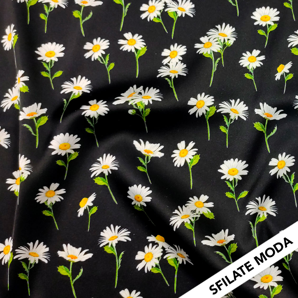 Ensemble élastiqué Rasetto Fashion Black Daisies