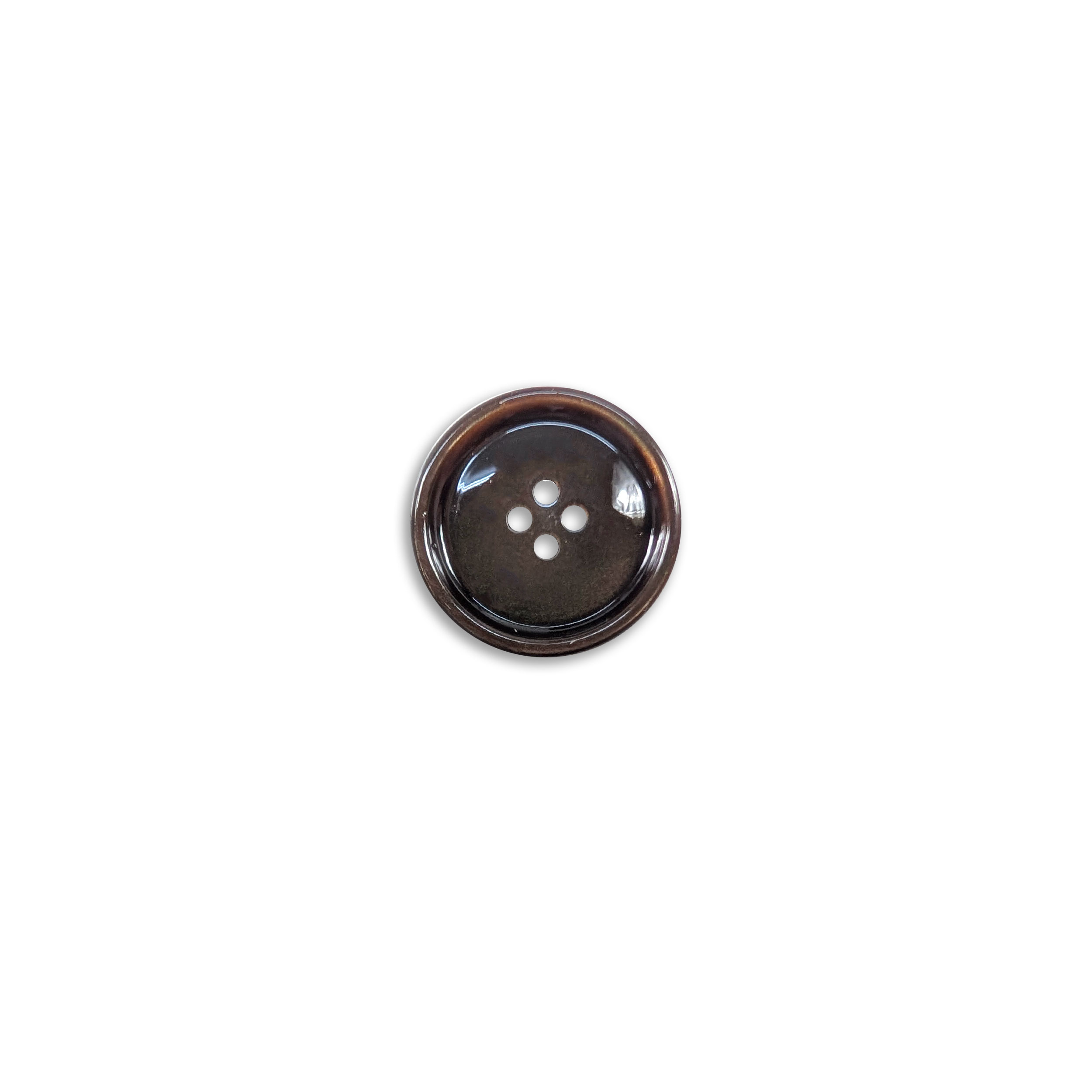 Button Finish Polished Brown 4 Holes Linear 24
