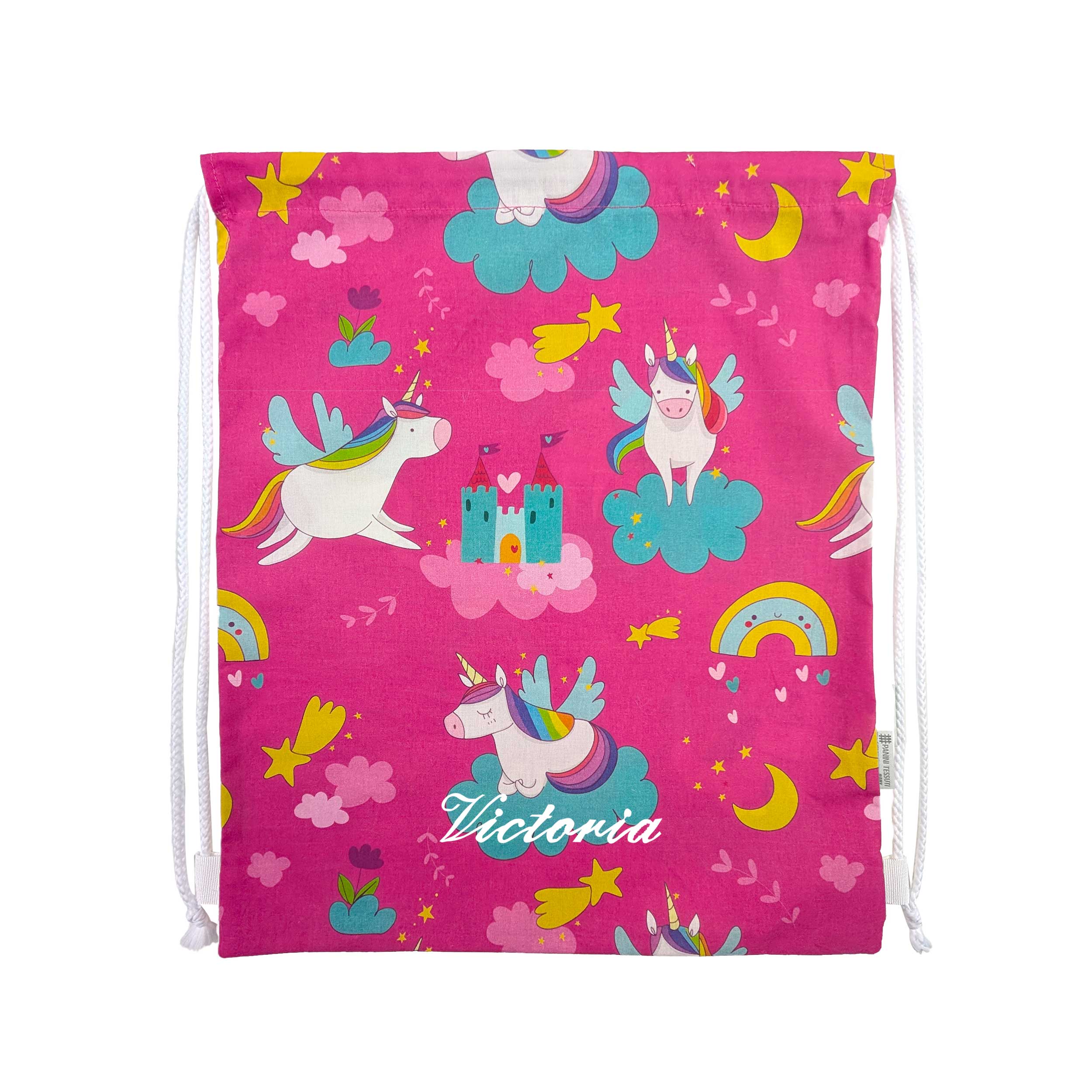 Sac à dos pour jardin d'enfants Licornes et châteaux Image