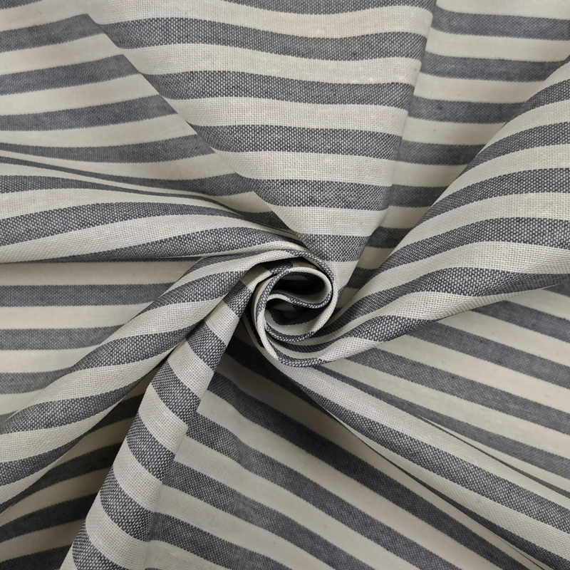 Cut-out Resin Tablecloth White and Grey Stripes 100x140 cm Image