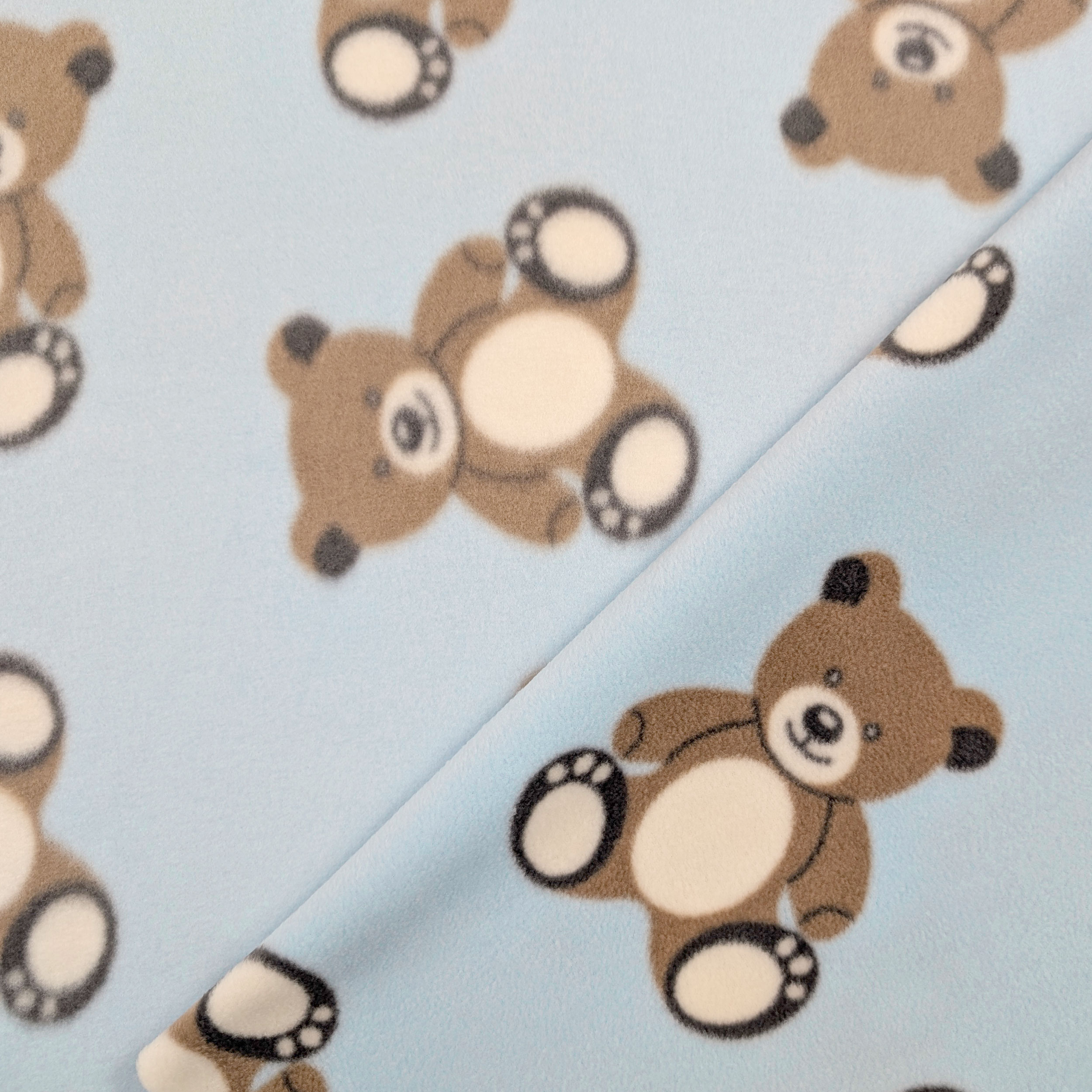 Fleece Bears Blue Background Image