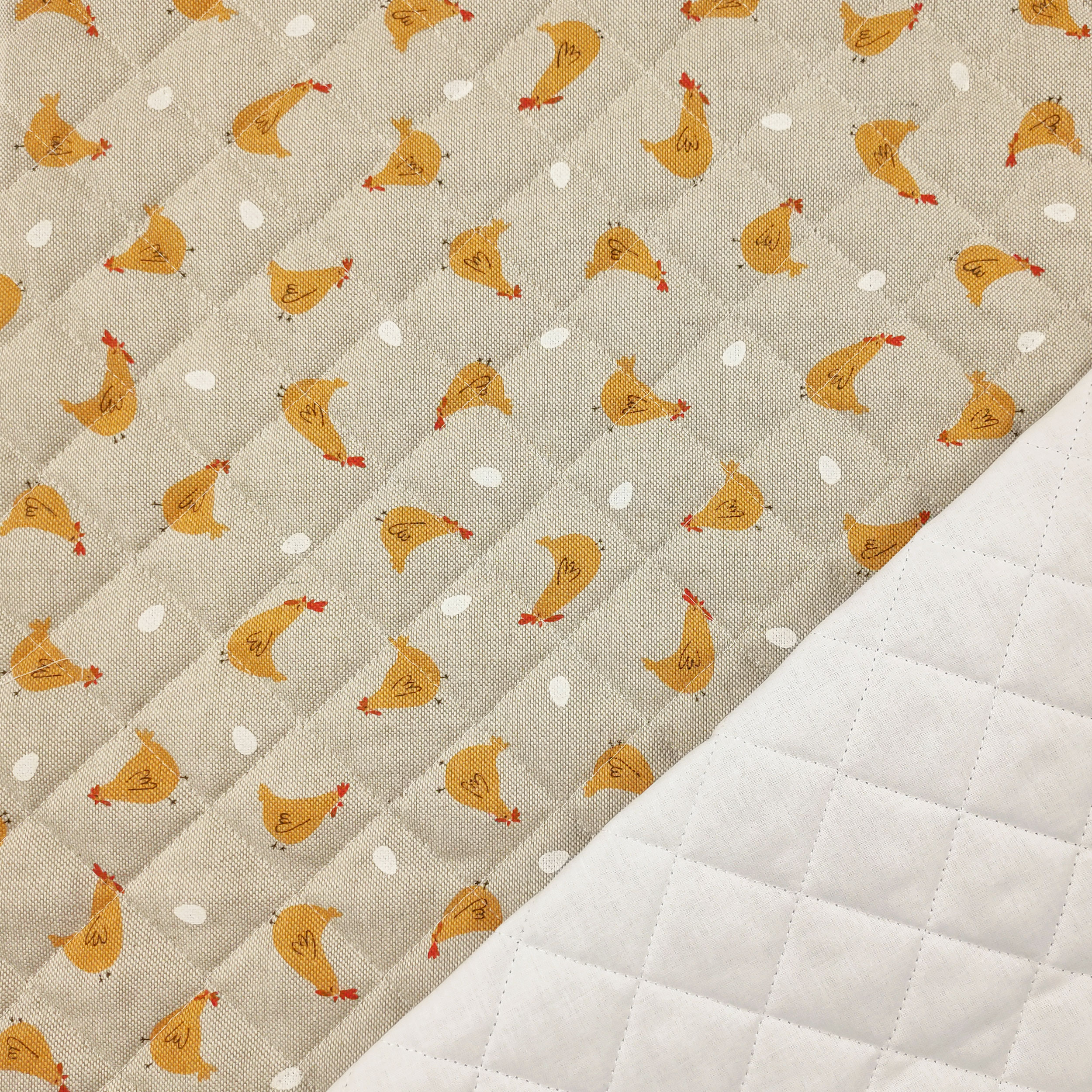 Quilted Fabric Hens