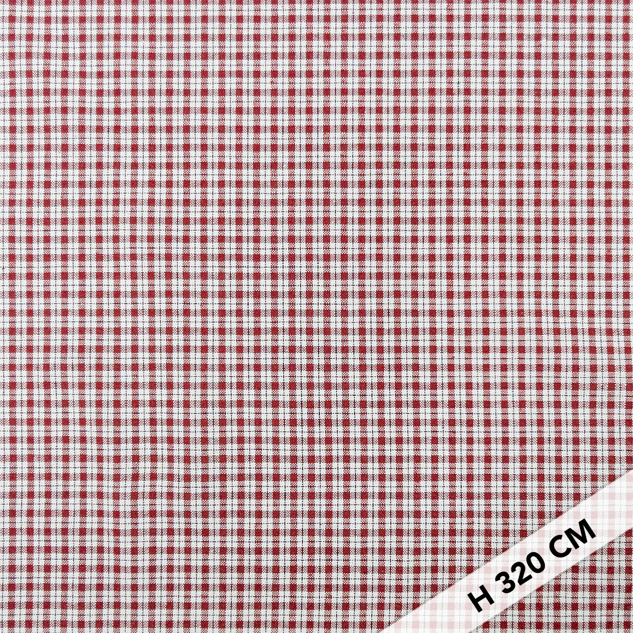 Bordeaux Mini Yarn Dyed Check Fabric Image