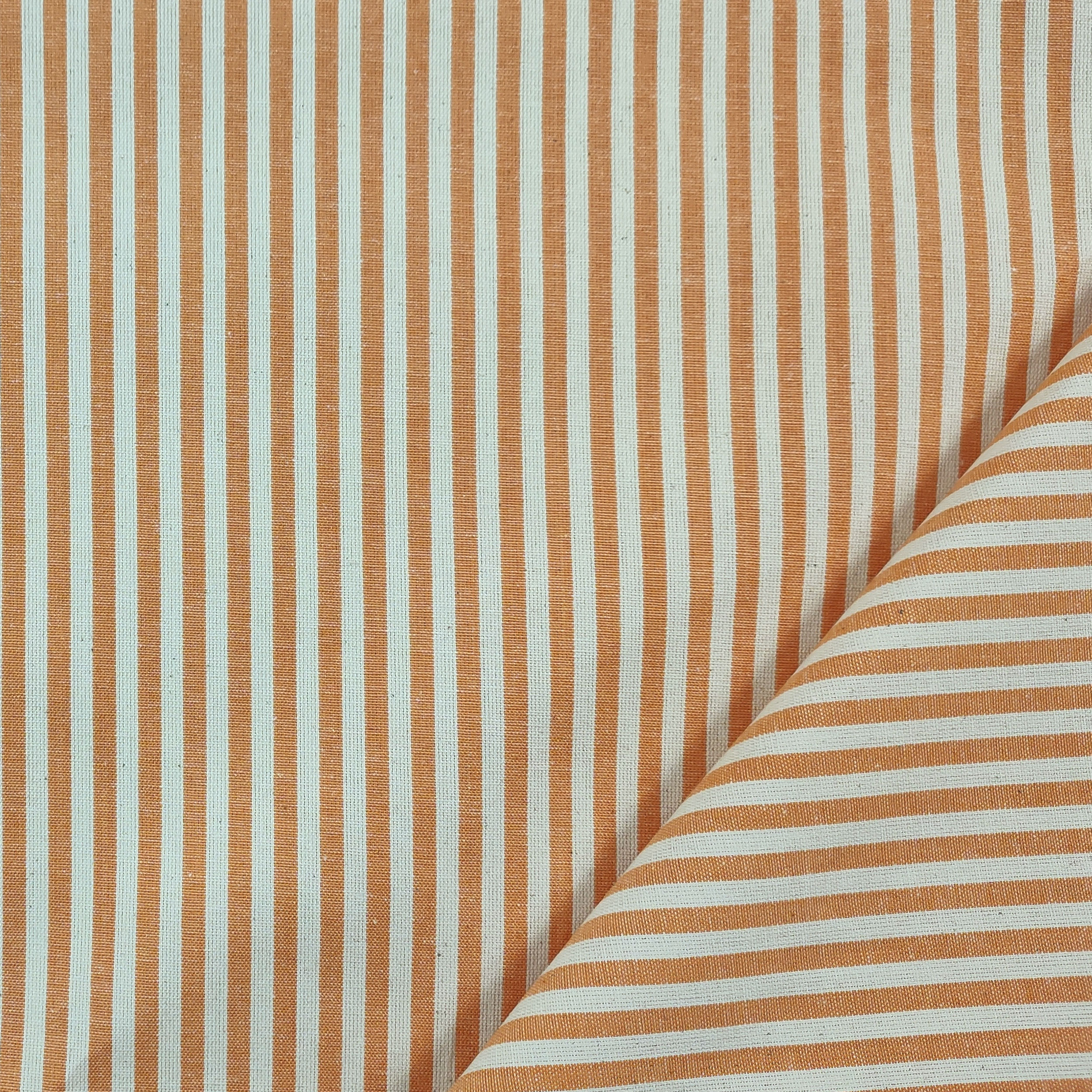 Pure Cotton Striped Tablecloth Fabric Image
