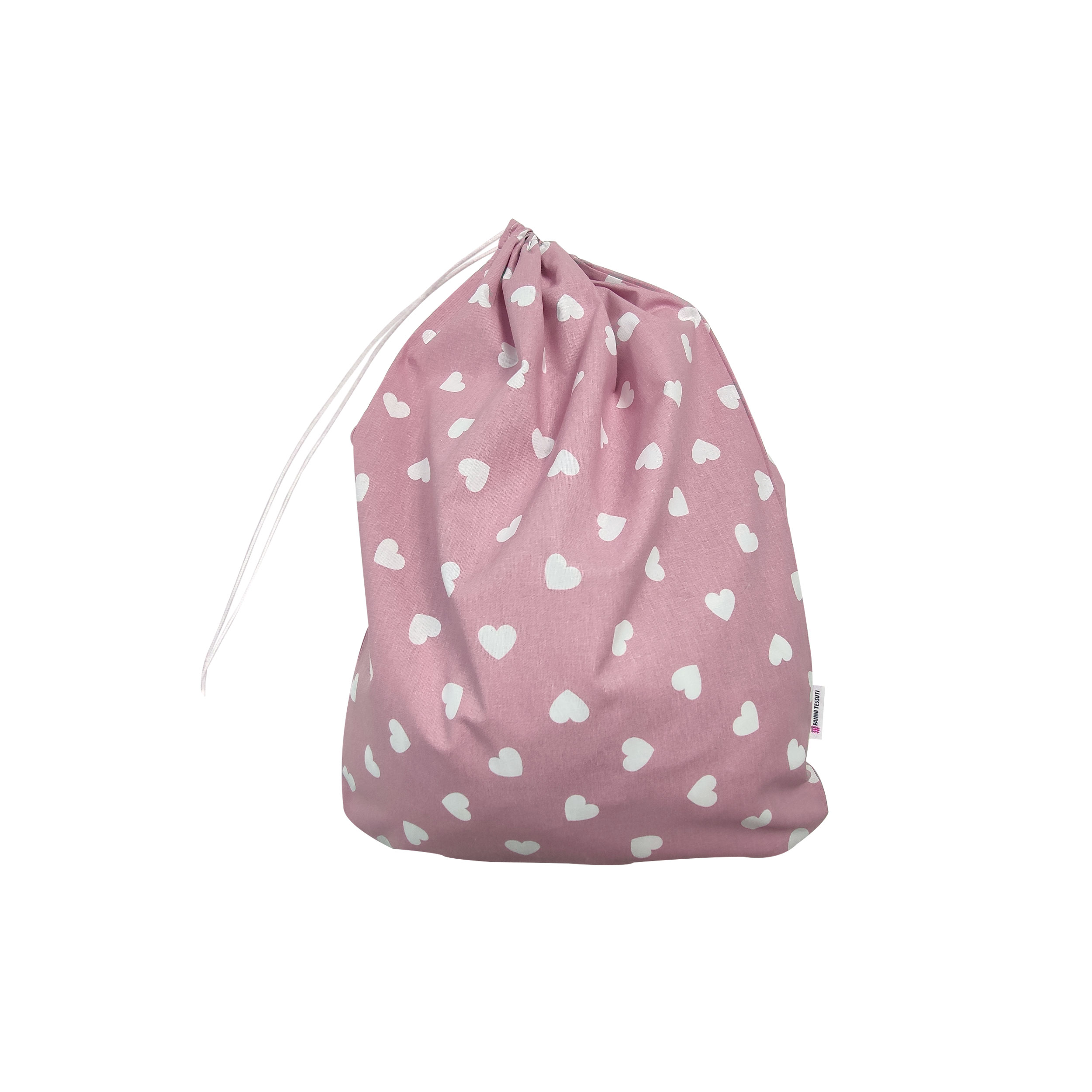 Sac à langer Kindergarten White Hearts Background Pink Antique
