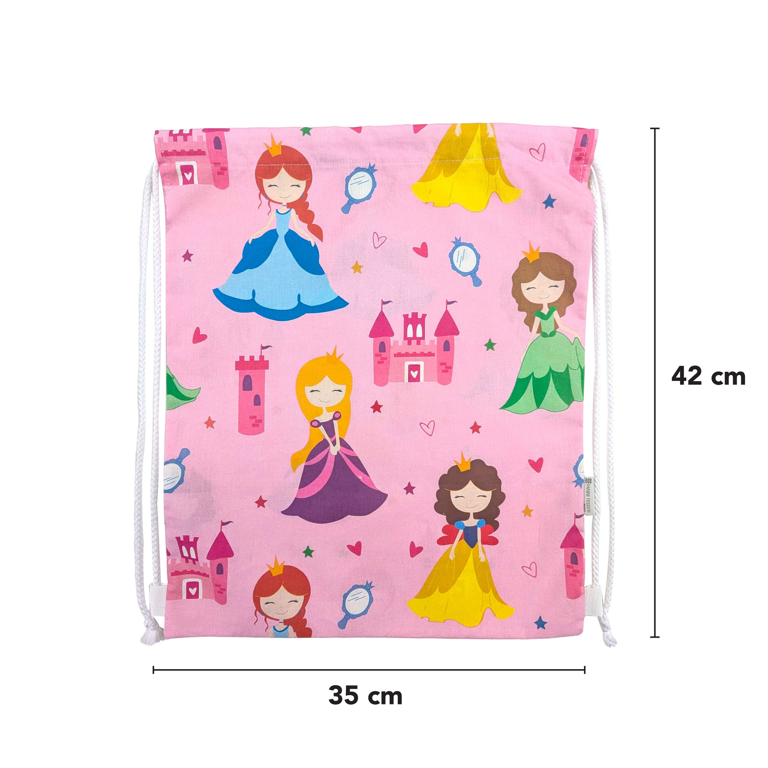 Kindergarten Backpack Princesses Pink Background Image