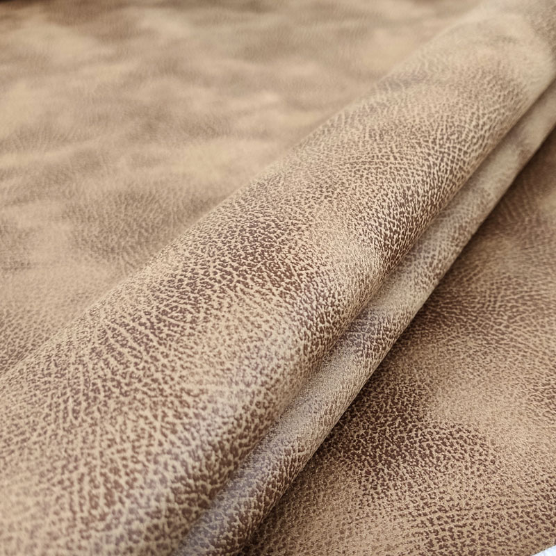 Montone Effetto Invecchiato Double Pelliccia Beige