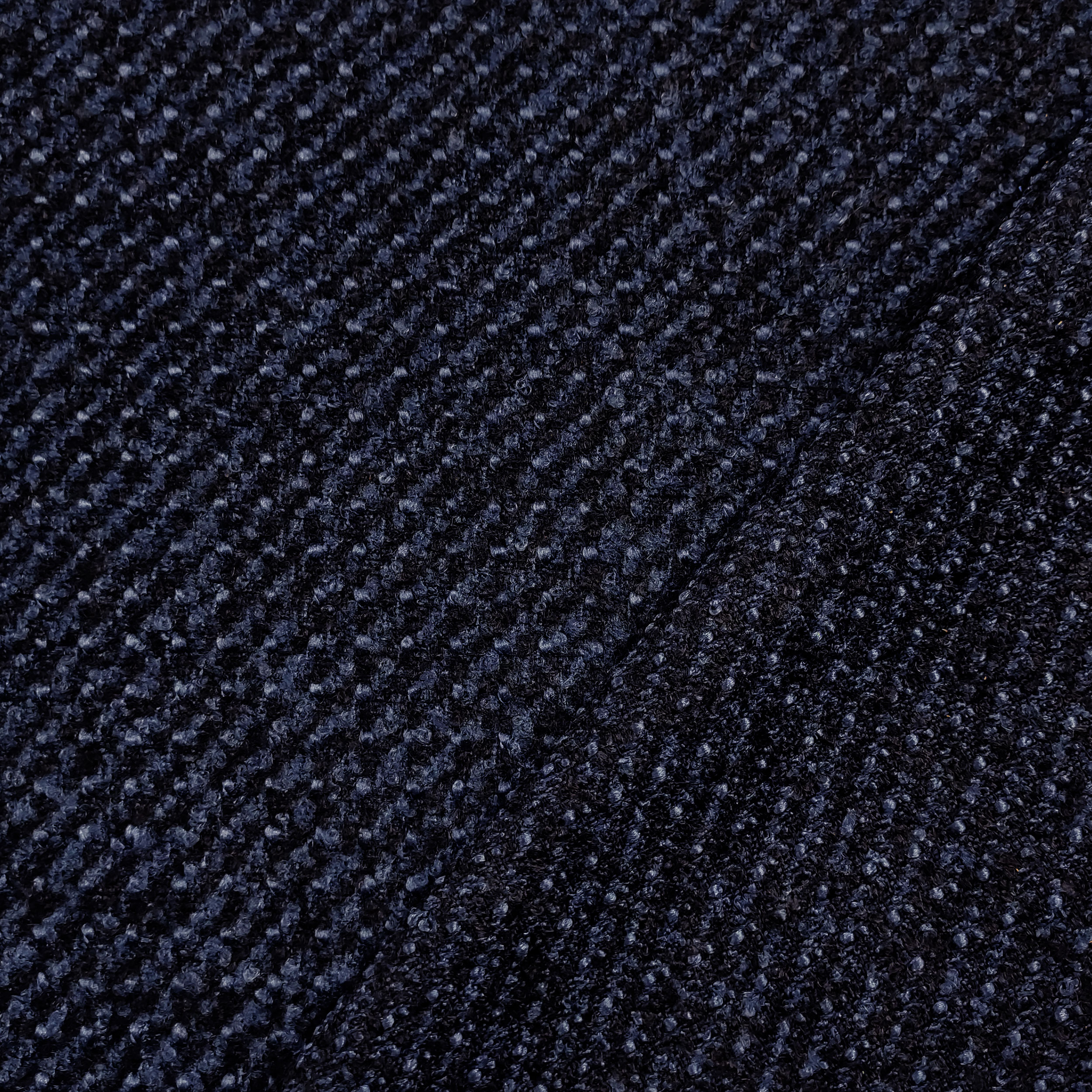 Manteau en tweed bleu et noir