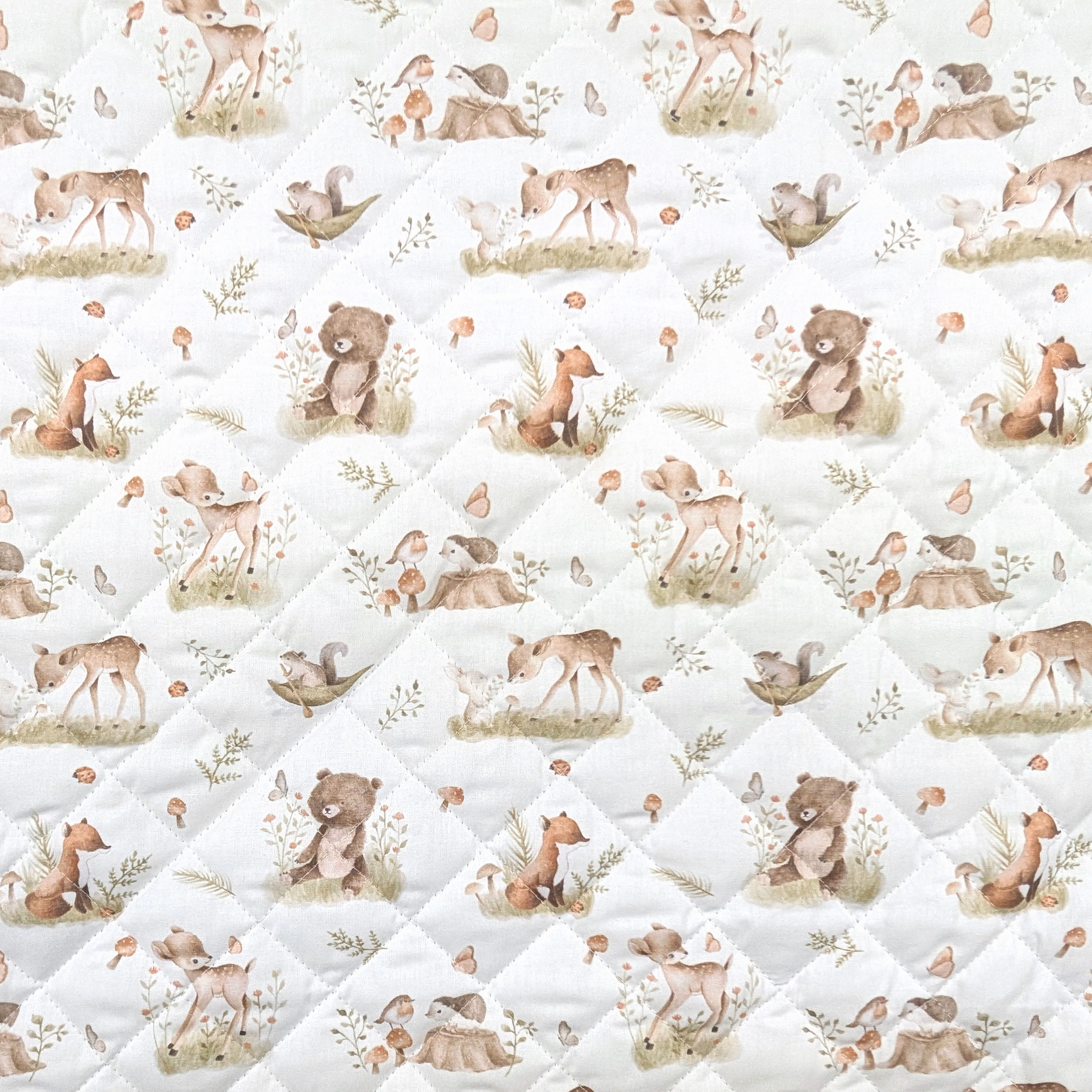 Amici del Bosco Quilted Fabric Image