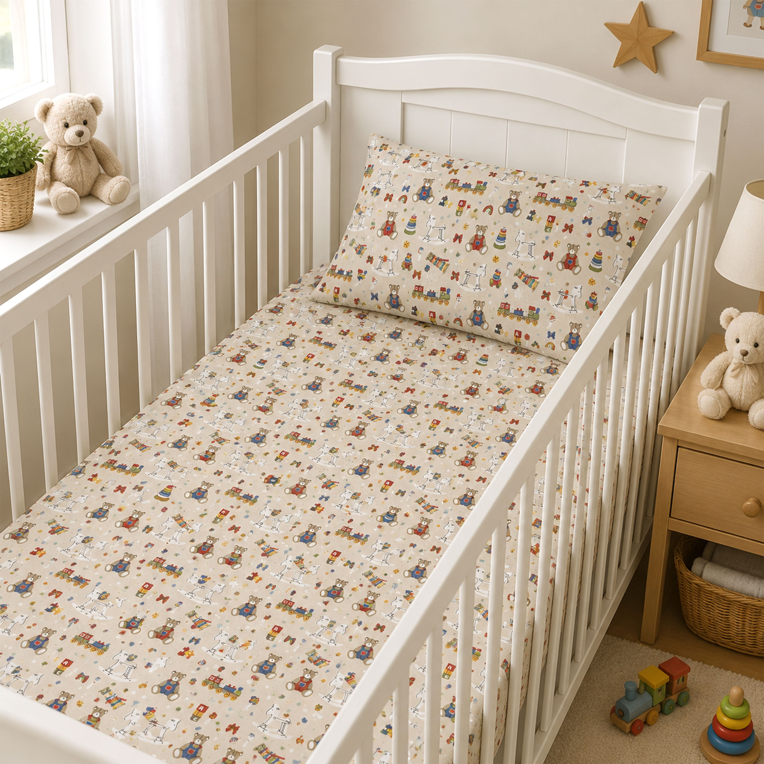 Cotton Bears and Colourful Toys Image