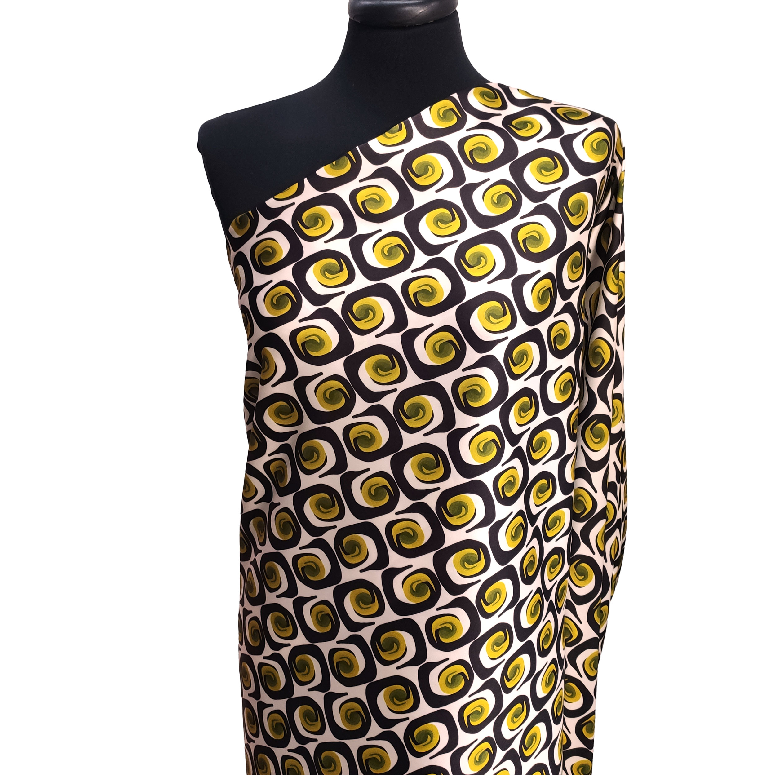 Ensemble en satin élastique Fashion Motifs abstraits Jaune Image