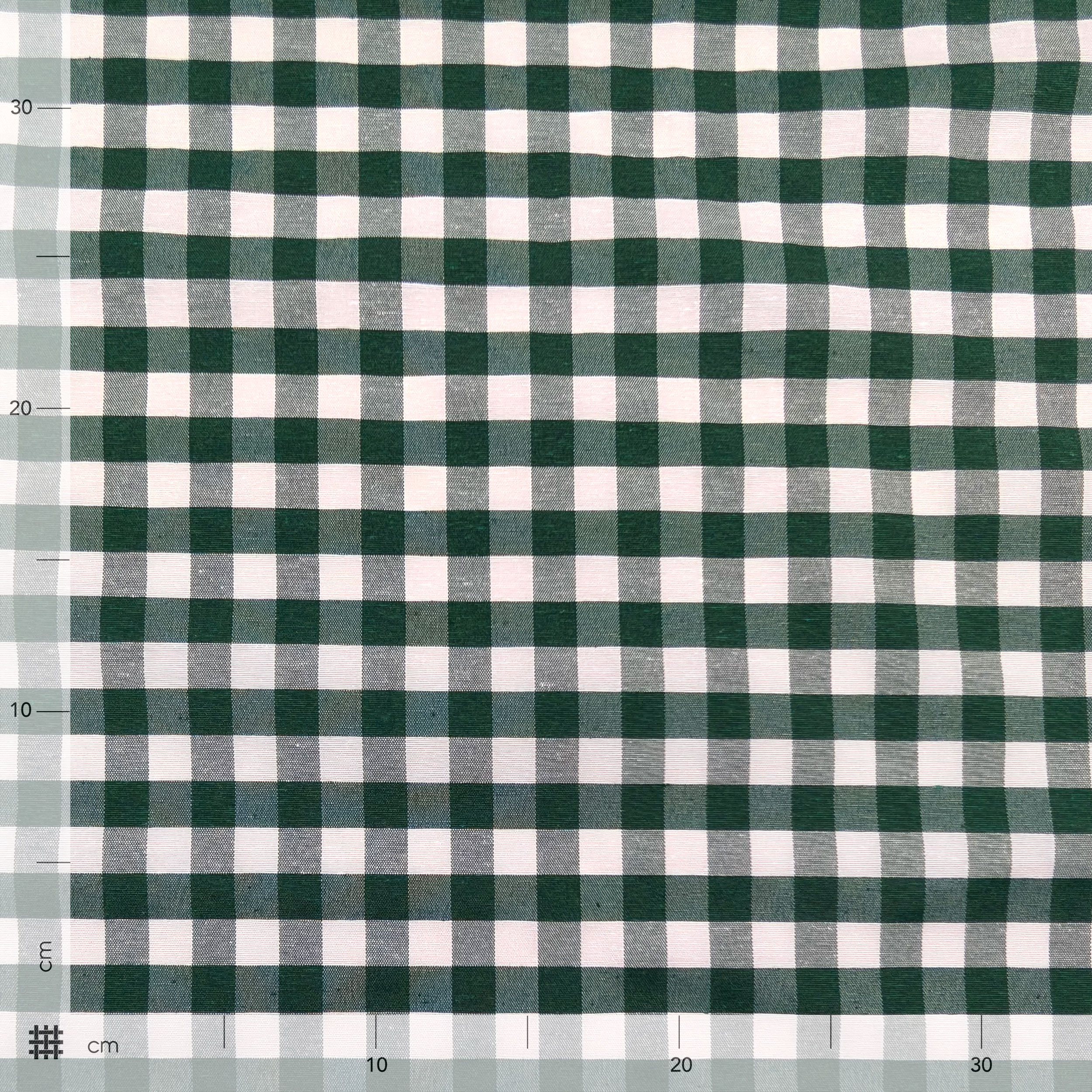 Green Check Resin Tablecloth Fabric Image