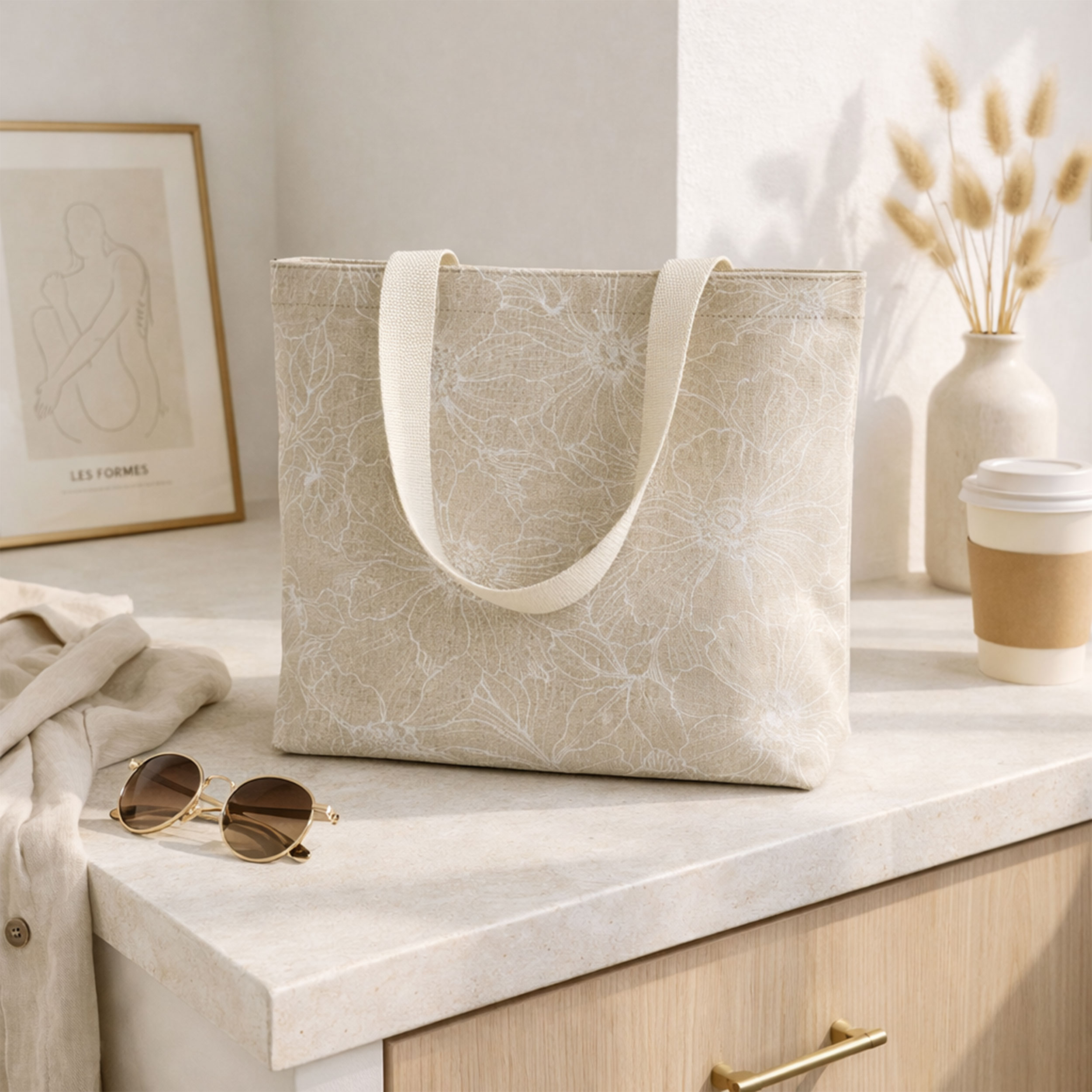 Panama Fleurs blanches Moderne Image