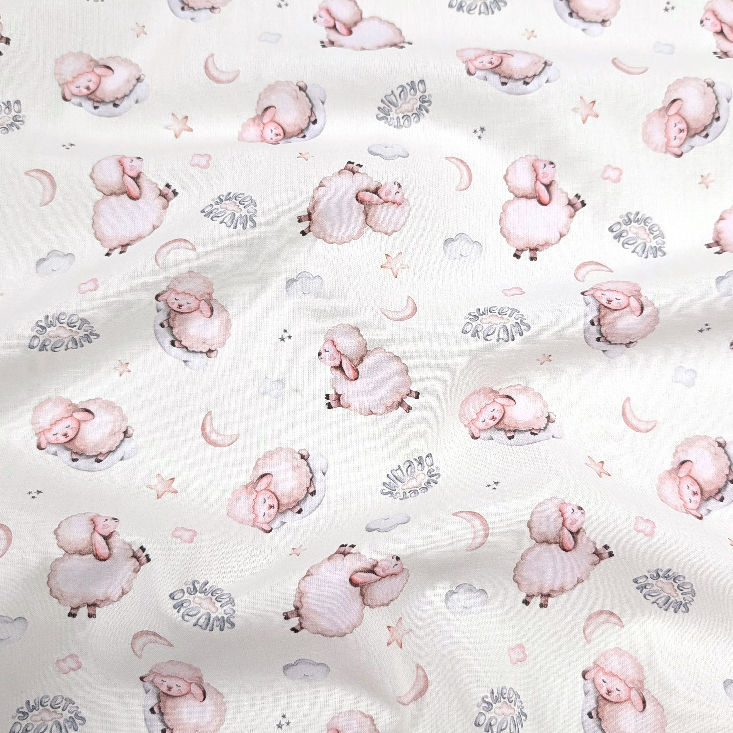Sweet Dreams Sheep Percale Cotton Image
