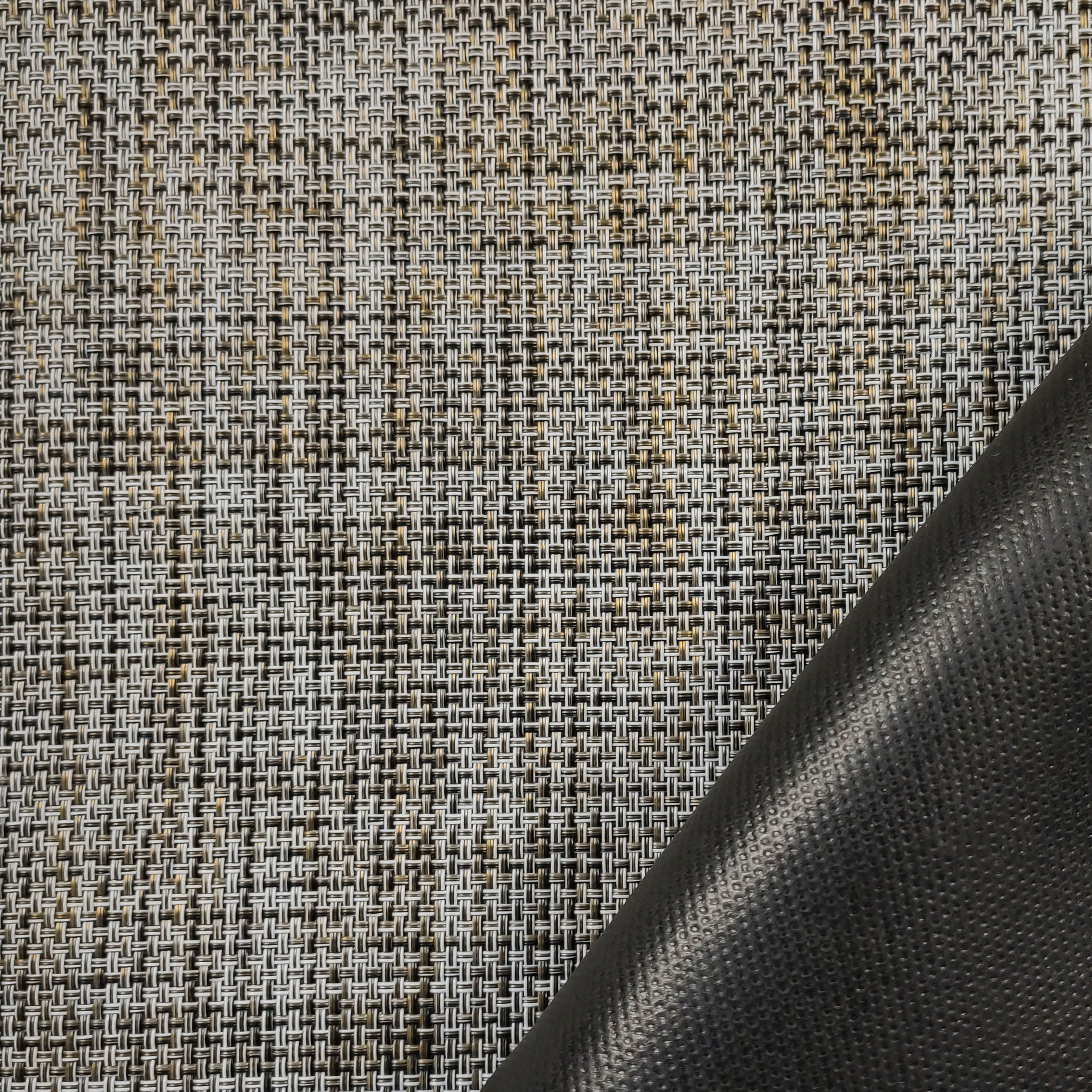 Salvamanteles de cocina Intrecci en gris y dorado