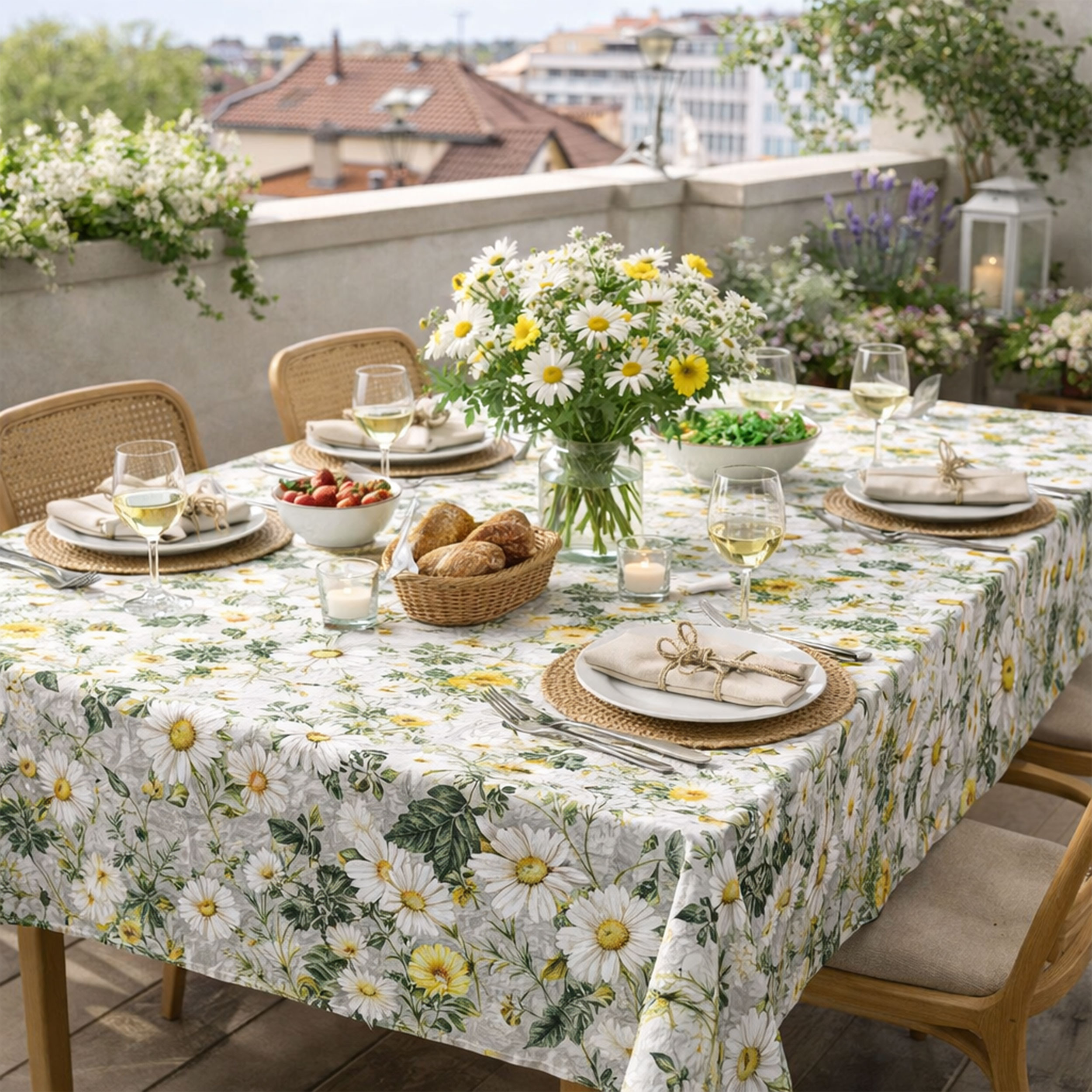 Panama Daisies and Spring Flowers Image