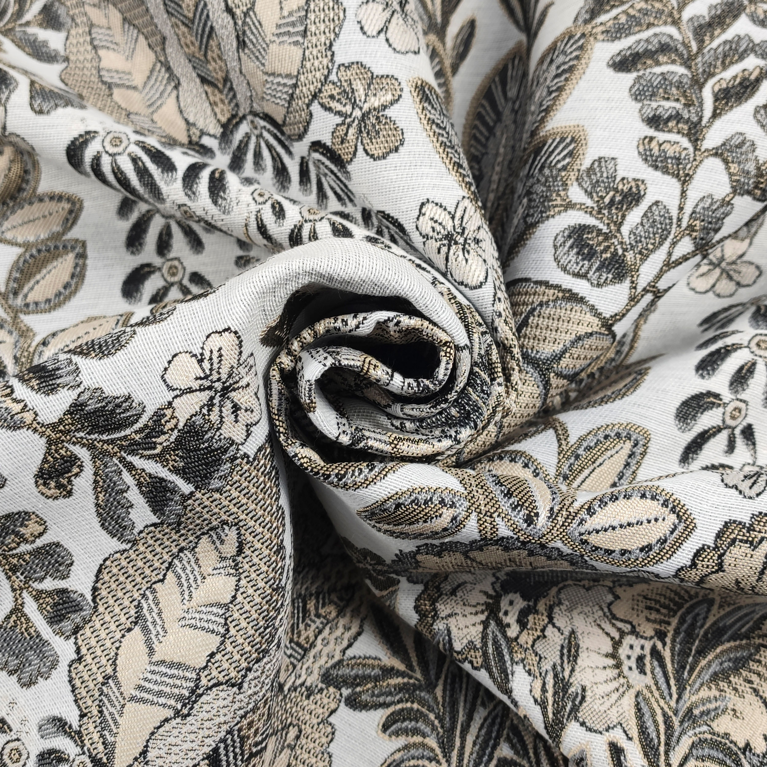 Floral Jacquard Neutral Tones H 280 cm Image