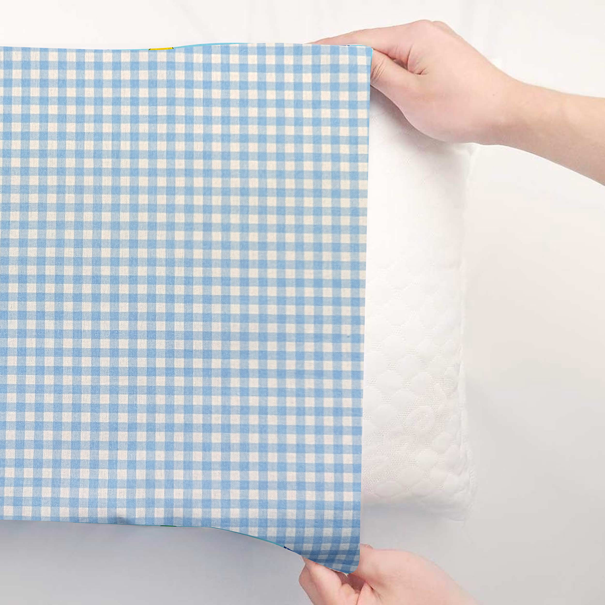 Pillowcase Squares Light Blue