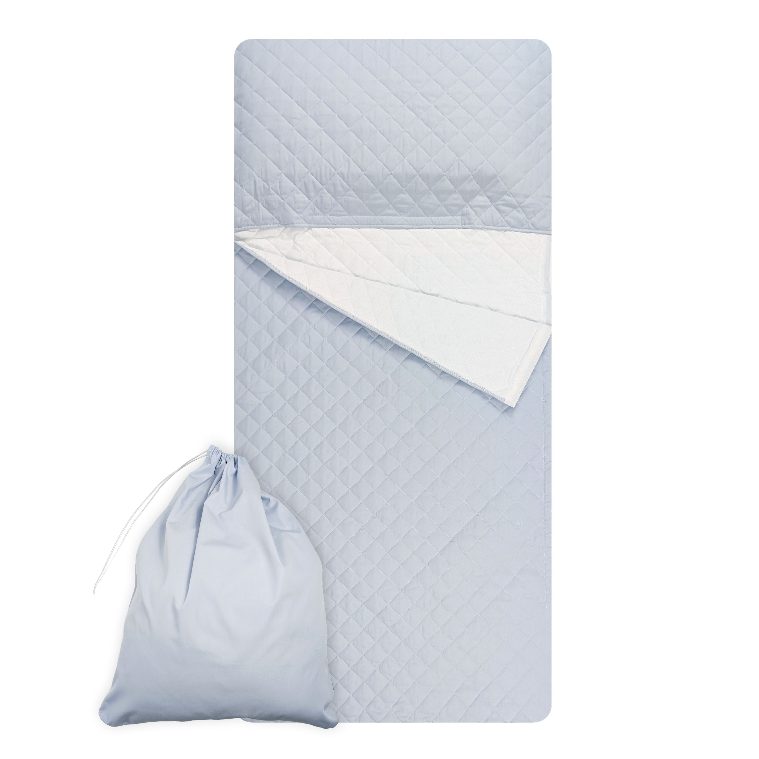 Sky Blue Solid Colour Sleeping Bag Image