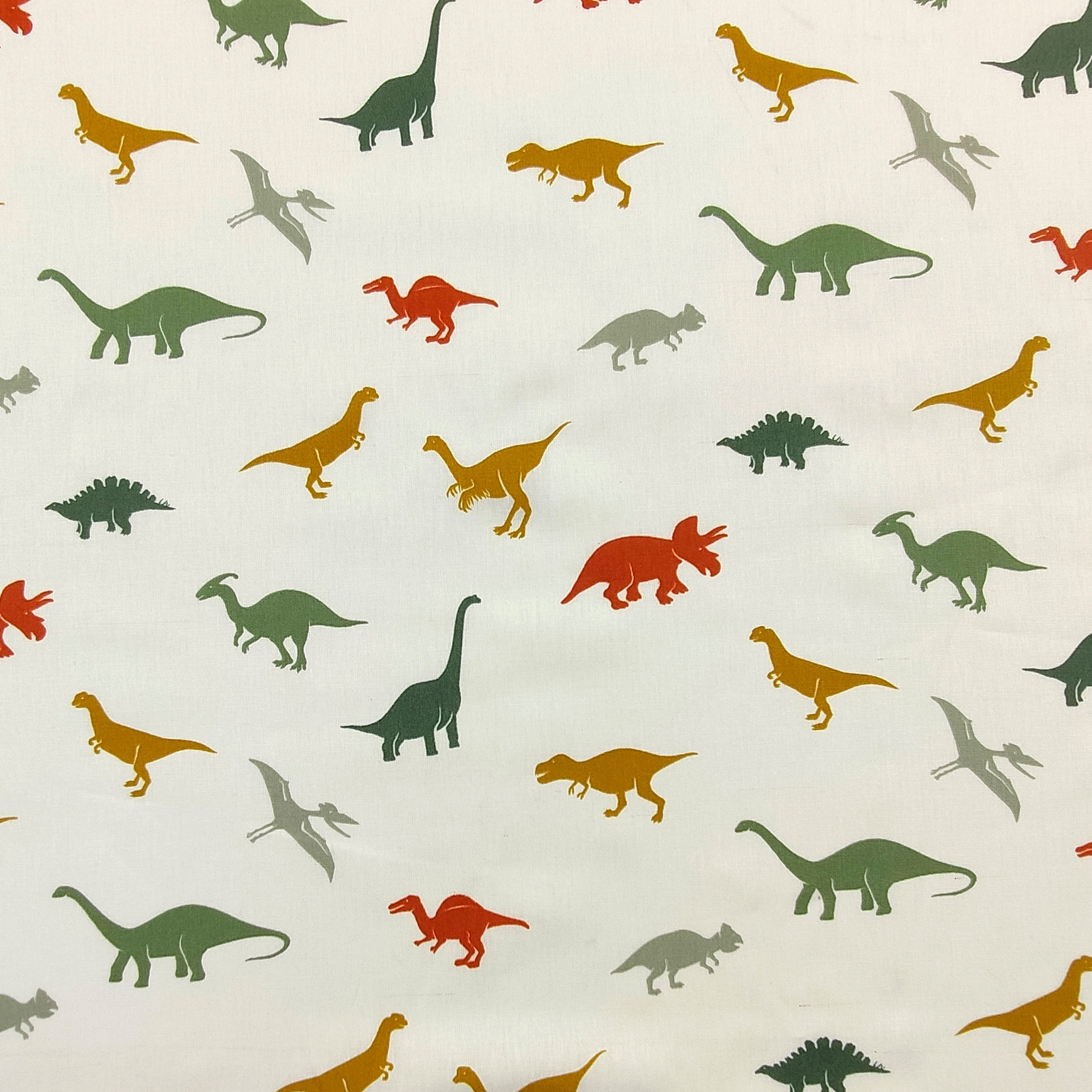 Popeline de coton Fantaisie Dinosaure