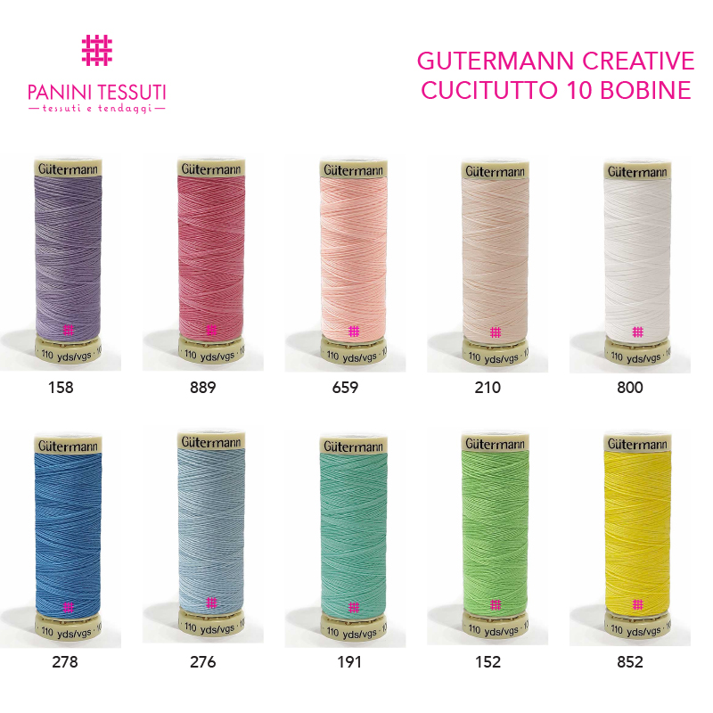 Gutermann Cucitutto Creative Pastel 10 Bobine