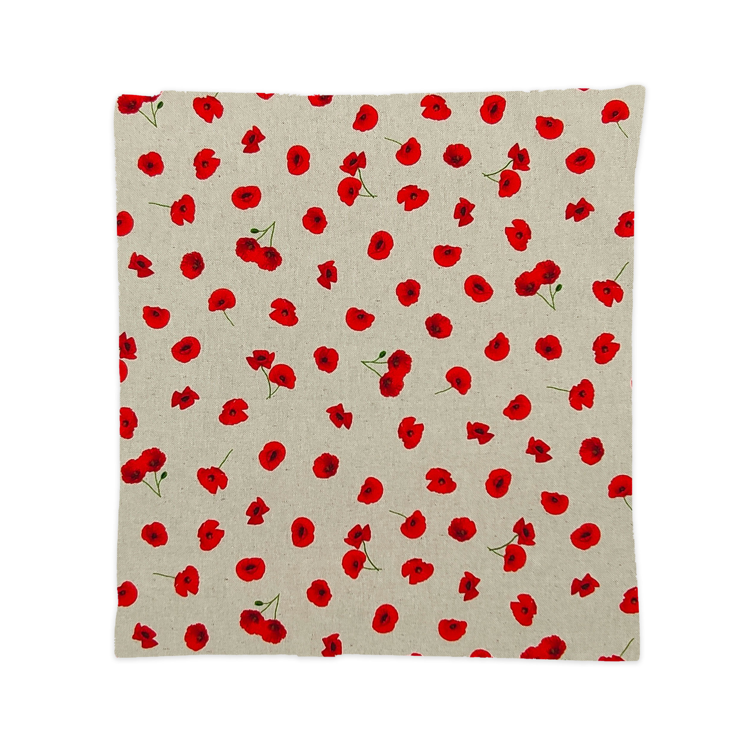 Taie d'oreiller moyenne en forme de coquelicot